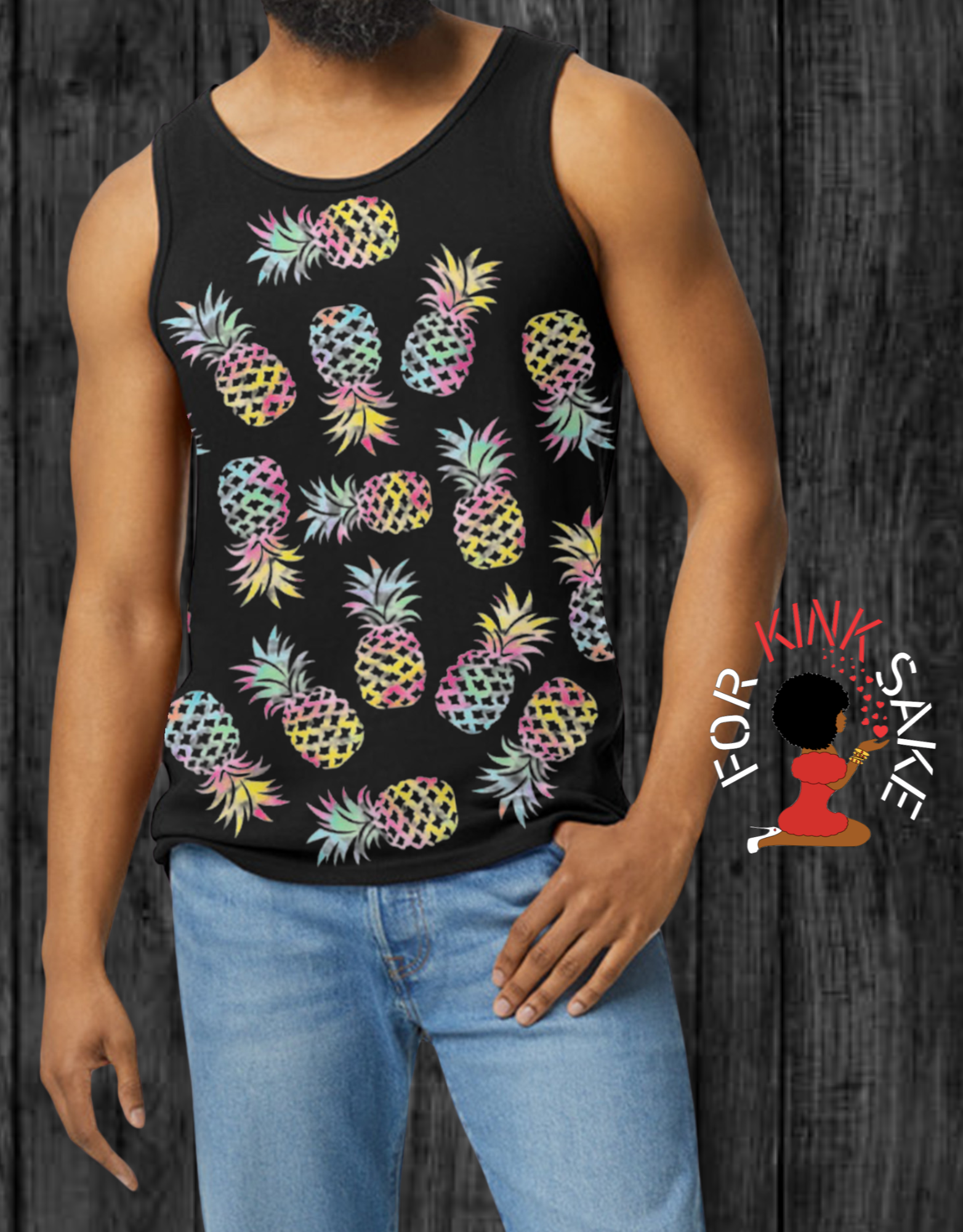 All Over Pineapple Tank Top