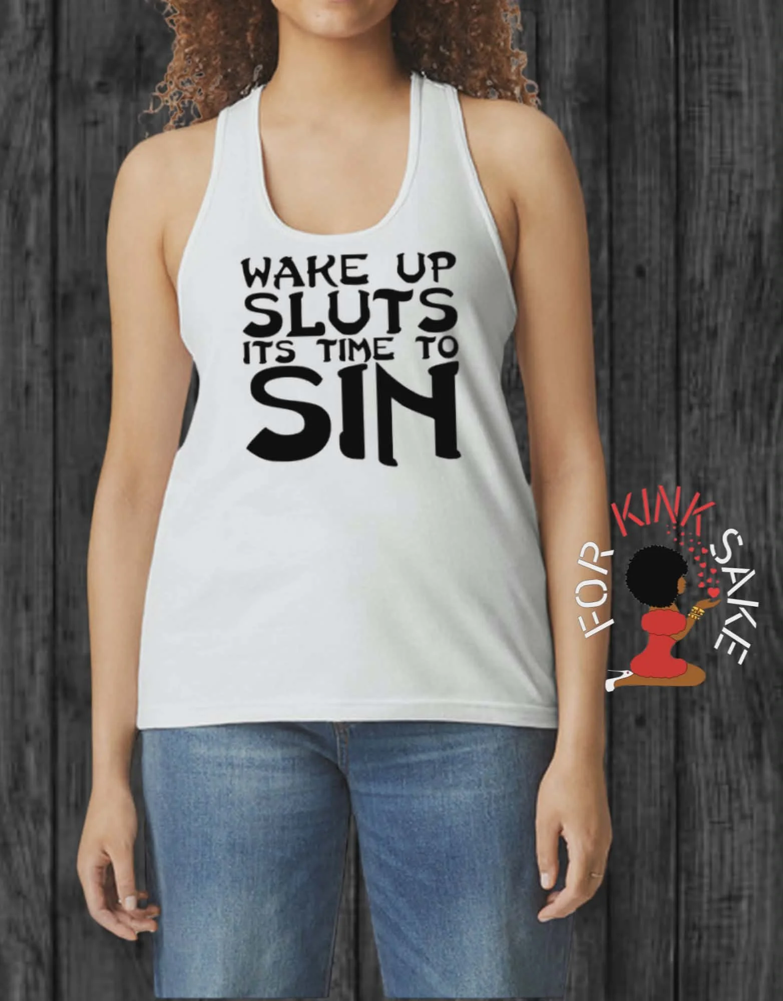 Time To Sin Racerback Tank Top