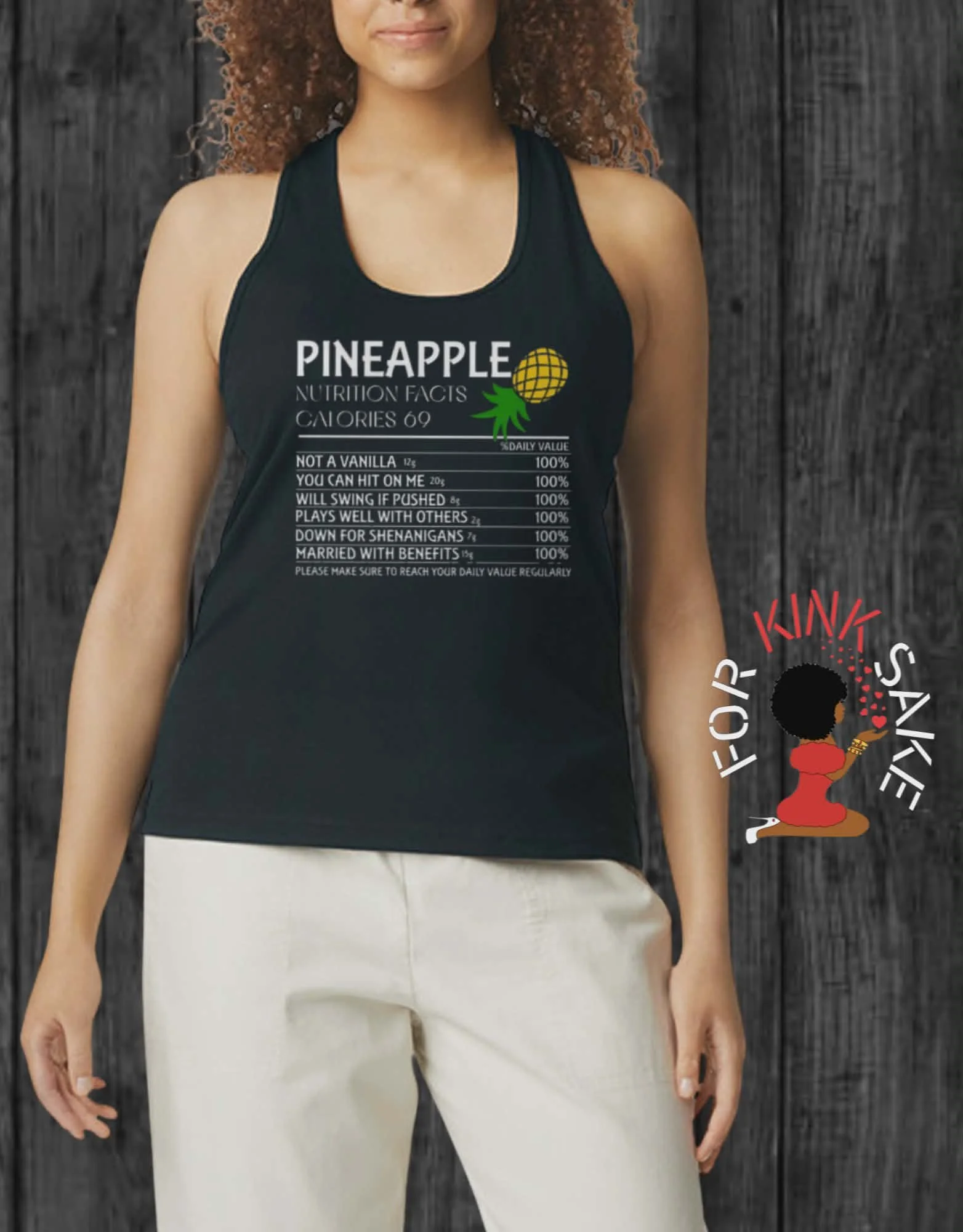 Pineapple Recipe Racerback Tank Top