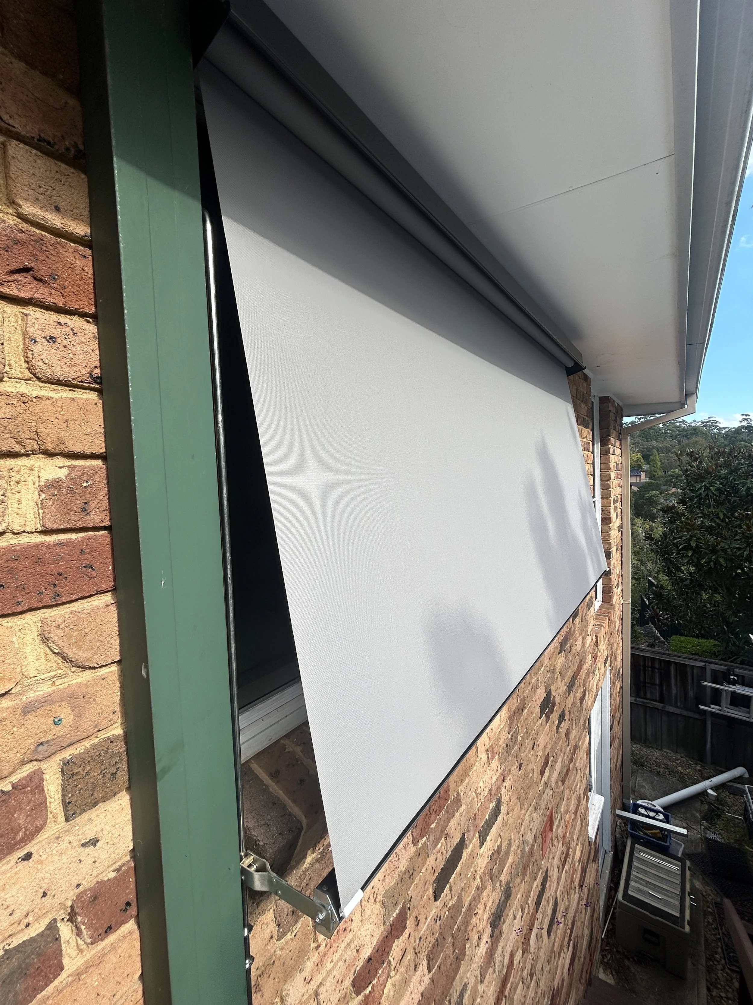 Exterior blinds installation