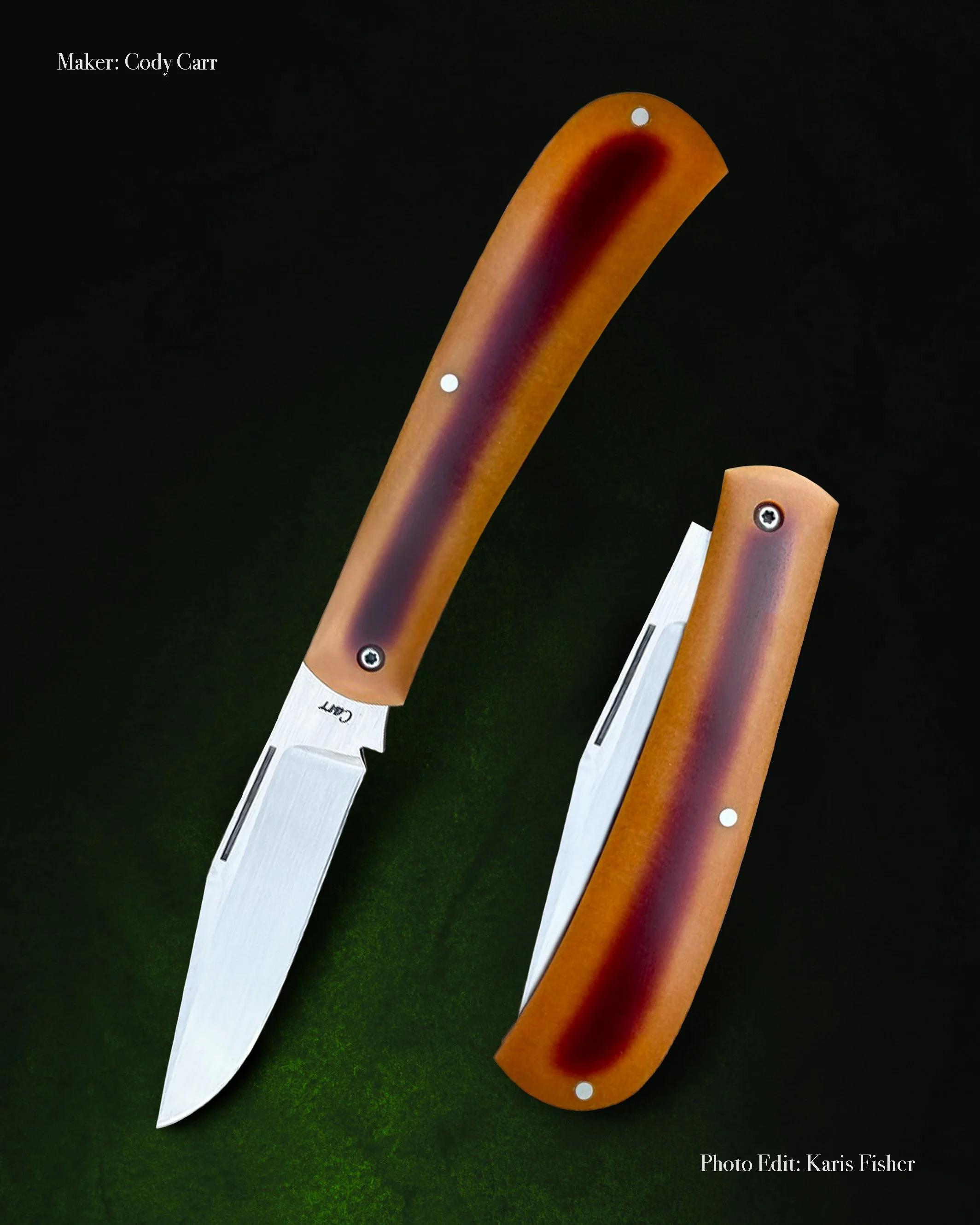 Slip Joint by Cody Carr
Professional Knife Photography by Karis Fisher
Micarta handle folder