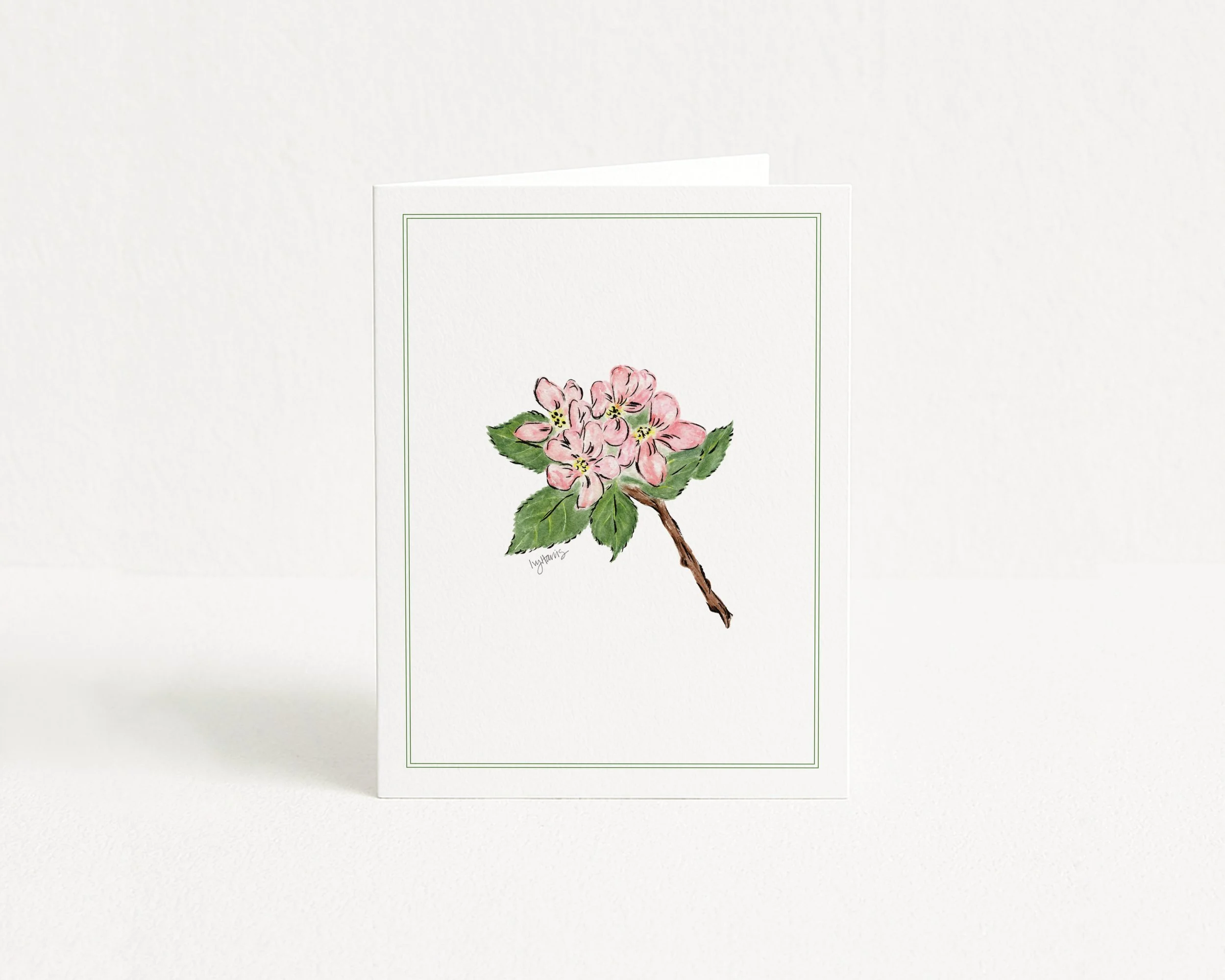 Crabapple Blossoms notecard
