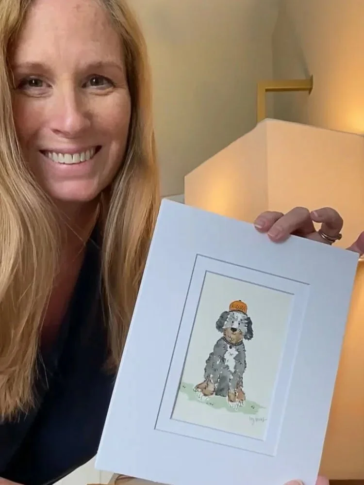 watercolor dog illustration