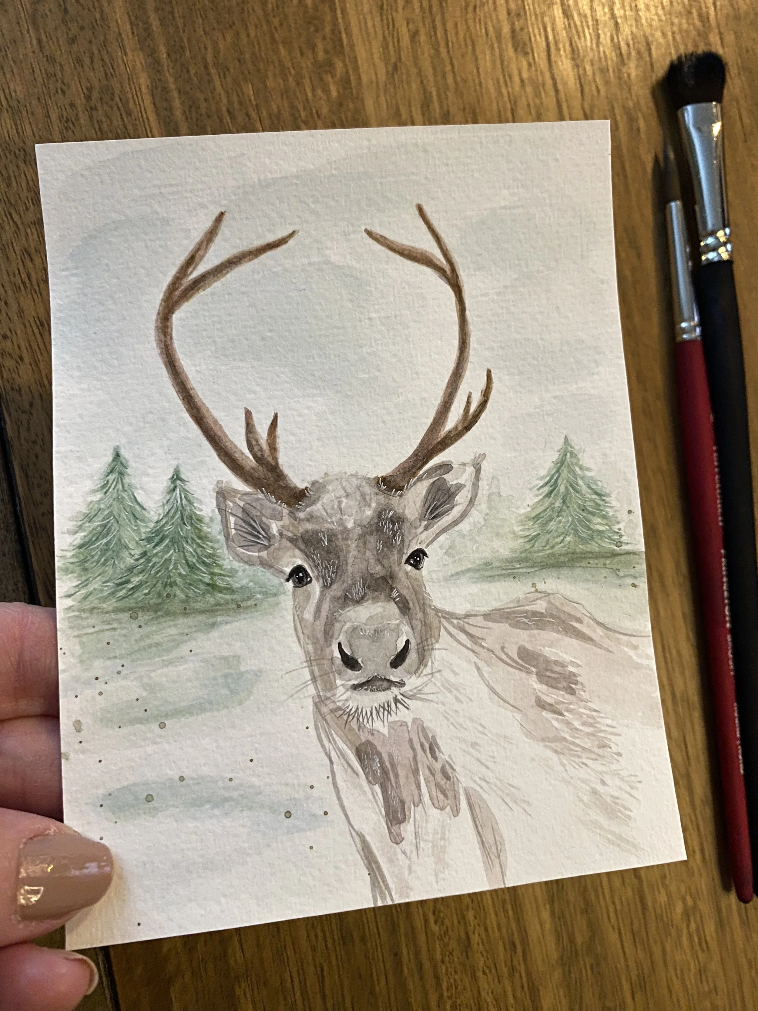 "Blitzen's Snow Day" Print