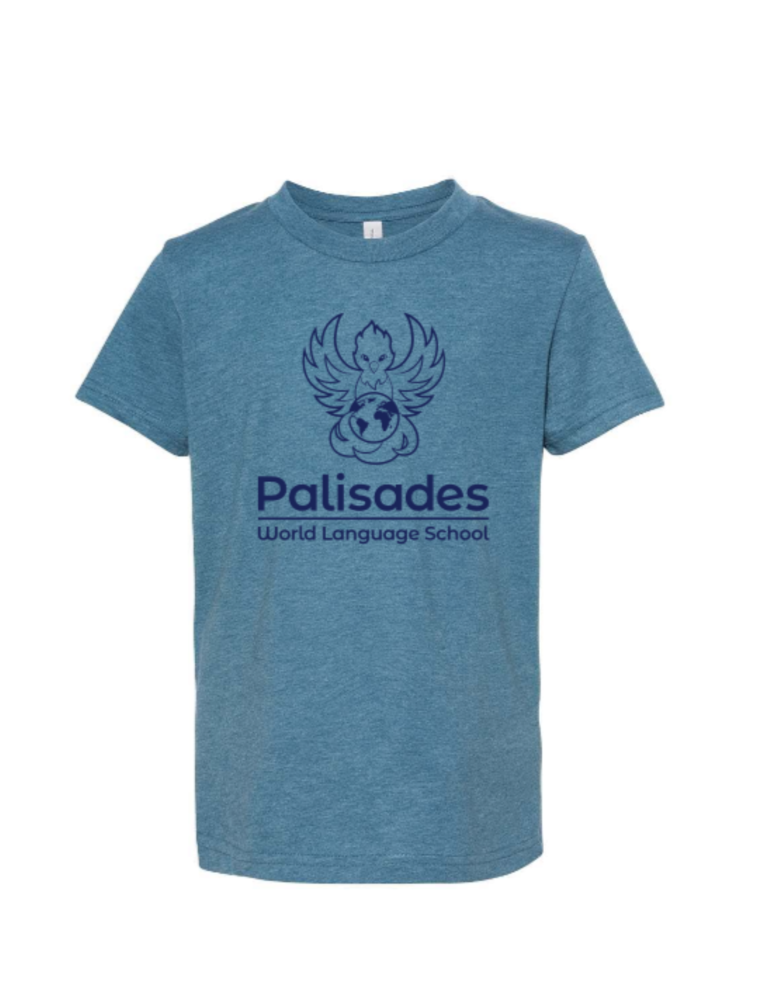 Adult Blue T-shirt with Blue Logo