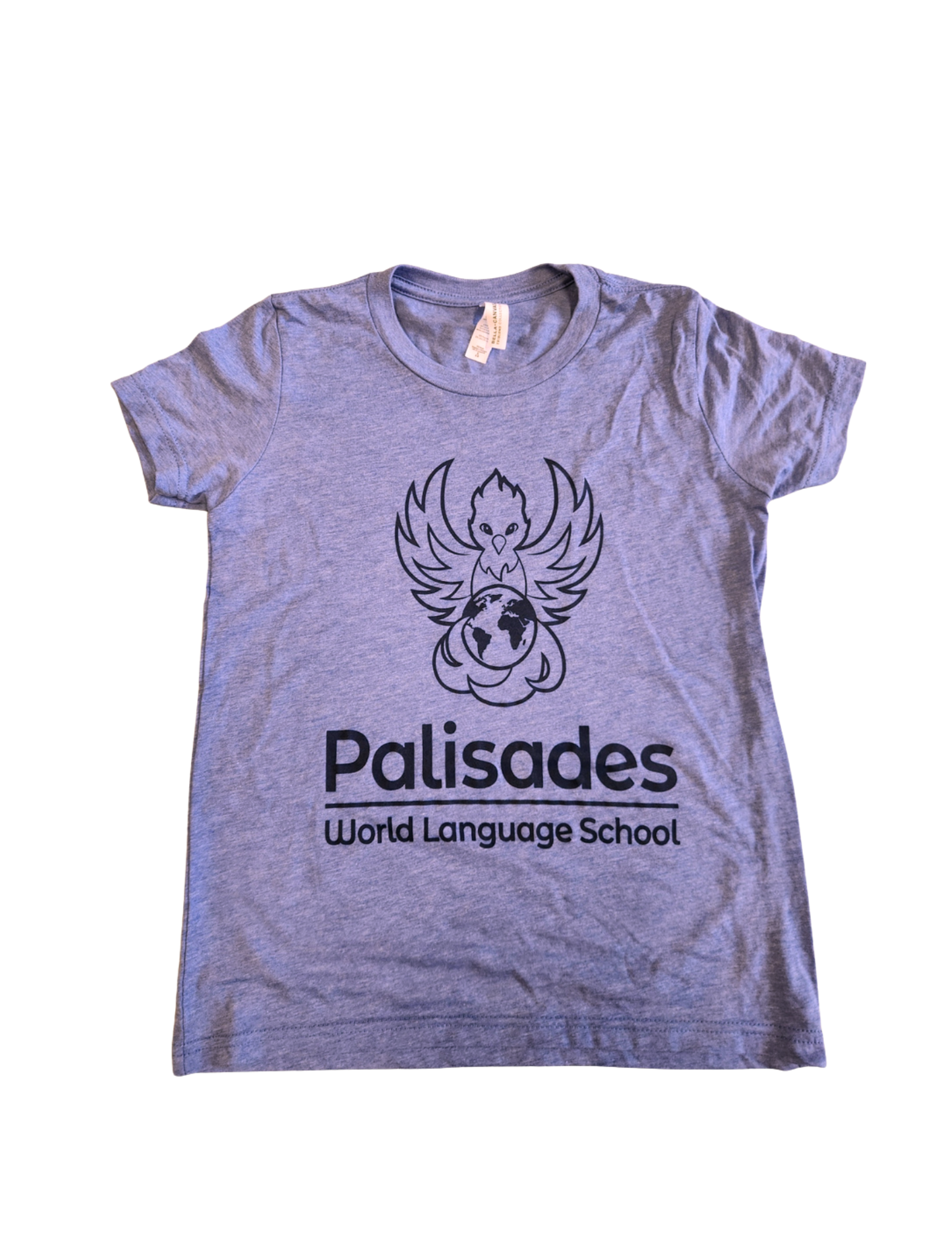 Youth Periwinkle Blue Shirt with Logo