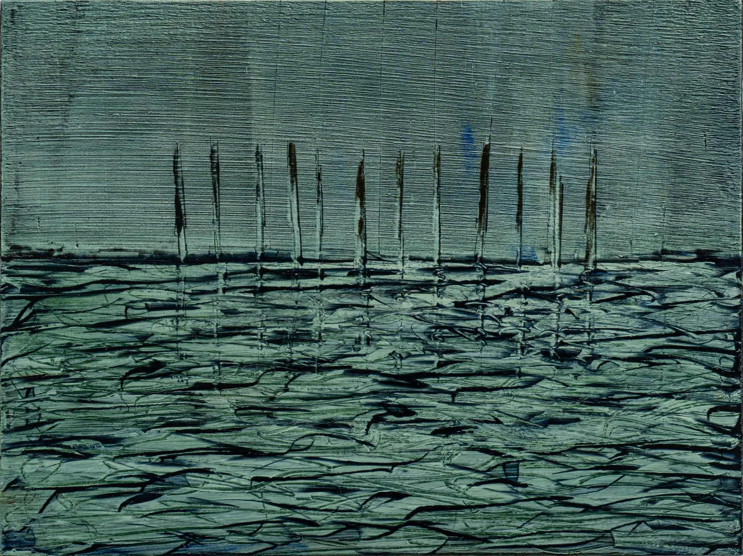 Back then. 150x200mm. Oil on board. Available at the West Coast Gallery, Piha. $200