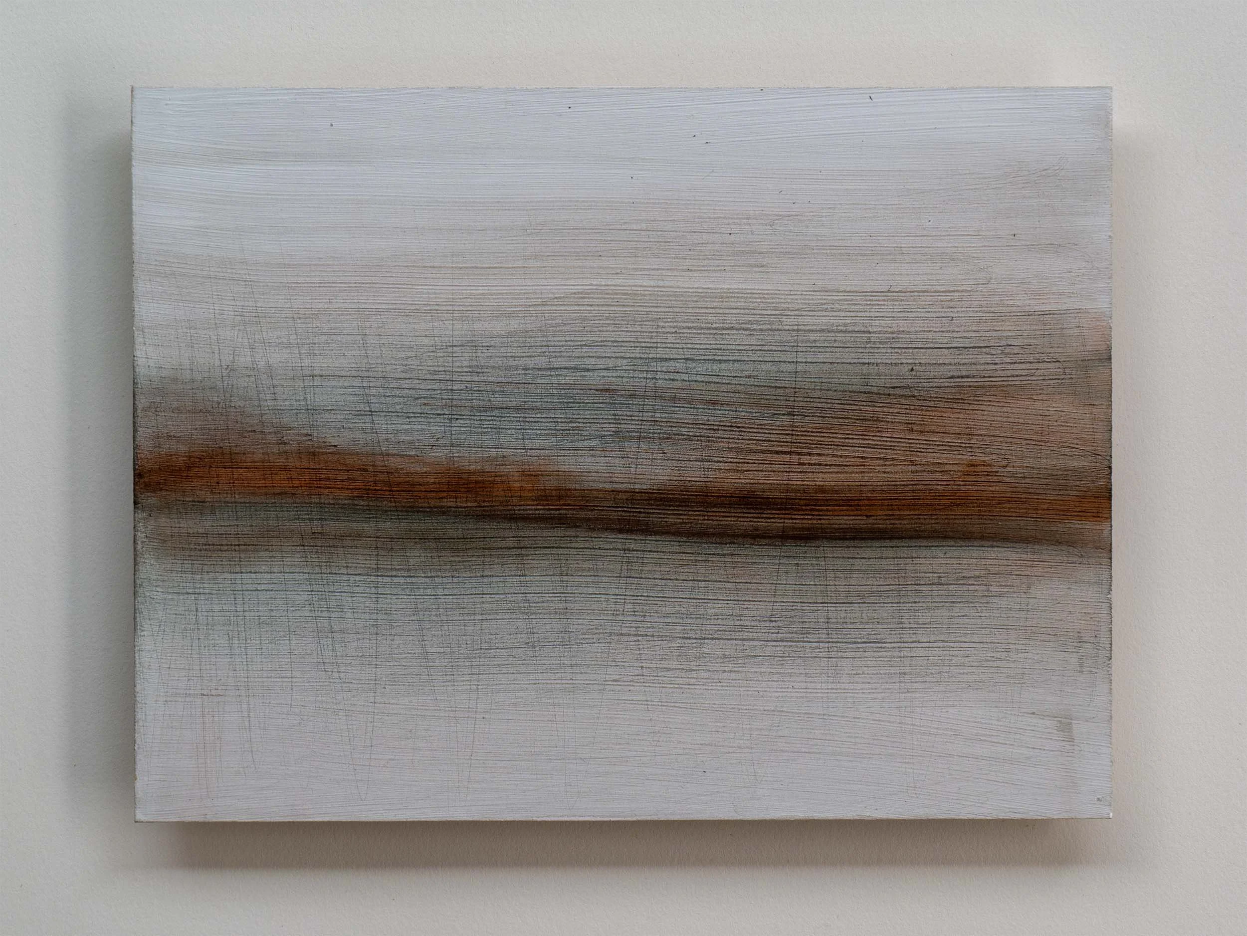 Remembering the loch.  150x200mm. Acrylic on board.
For sale at The Upstairs Gallery, Titirangi.