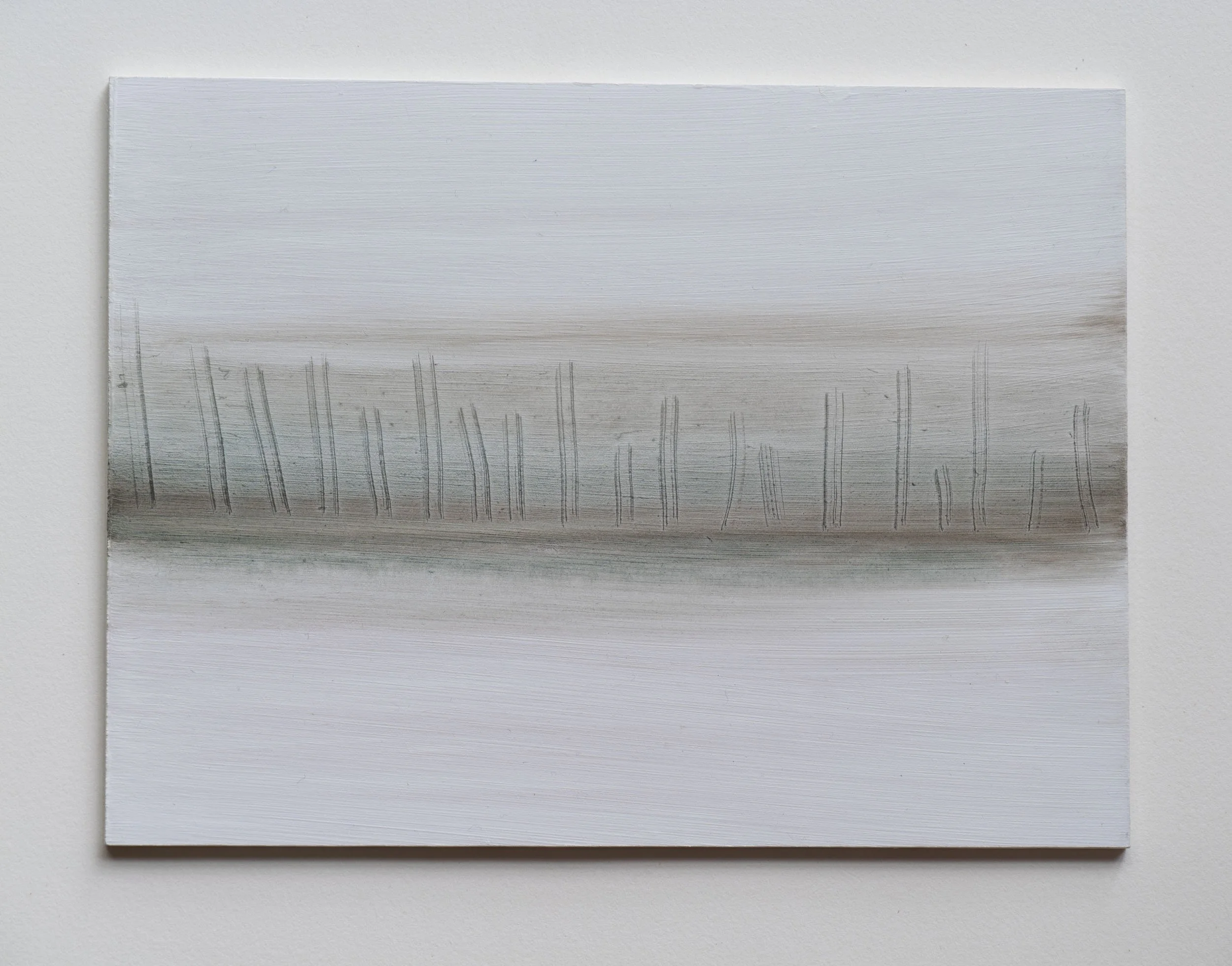 Quietude. 150x200mm. Acrylic on board.
For sale at The Upstairs Gallery, Titirangi. $150