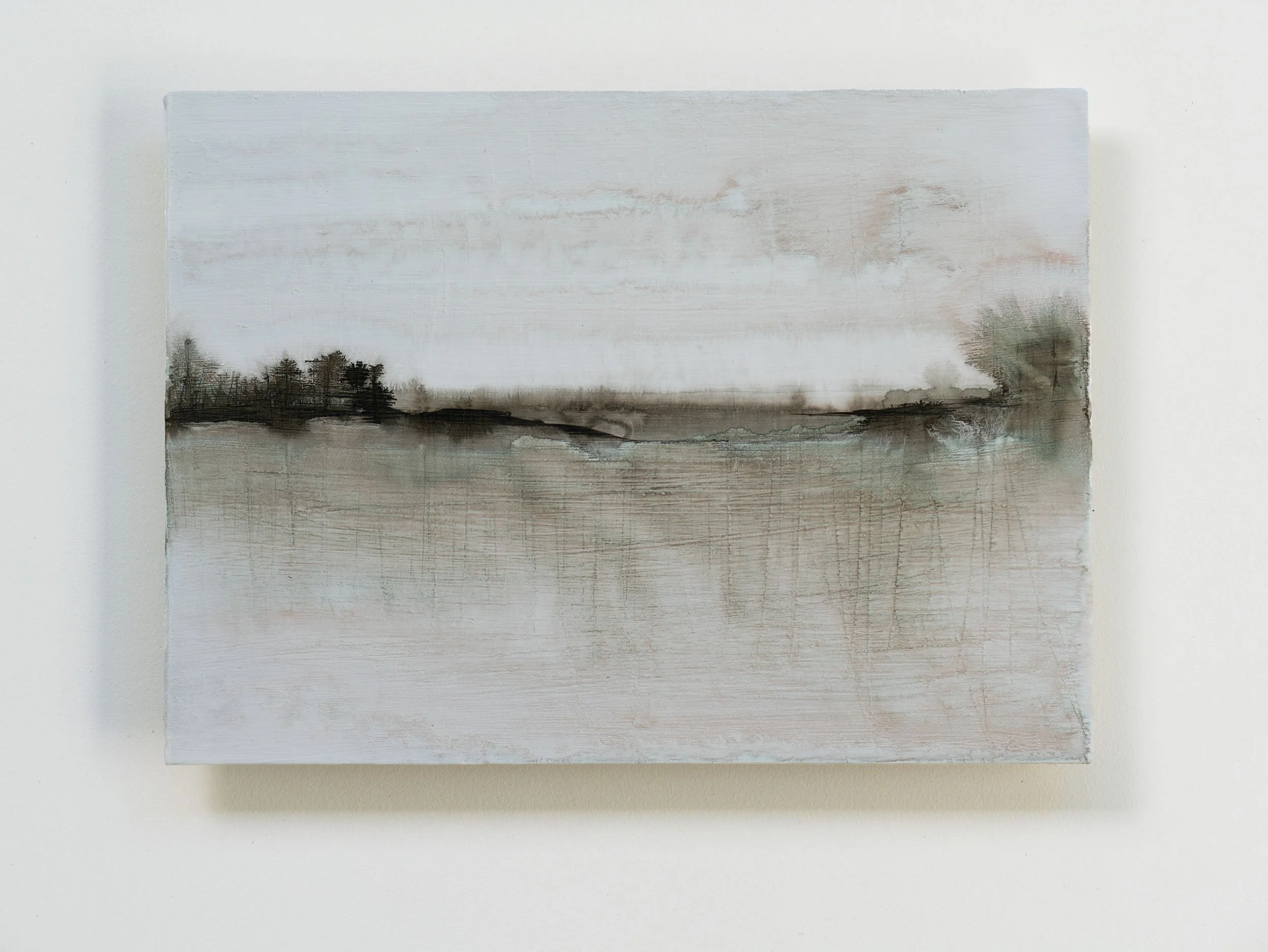 Silver hour. 150x200mm. Acrylic on board. (Sold through West Coast Gallery)