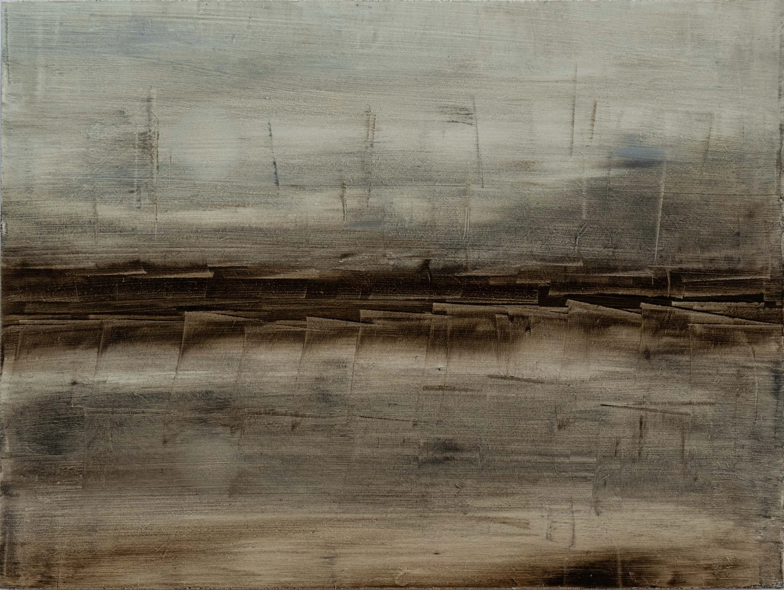 Harbour. 150x200mm. Oil on board. Available at the West Coast Gallery, Piha. $200