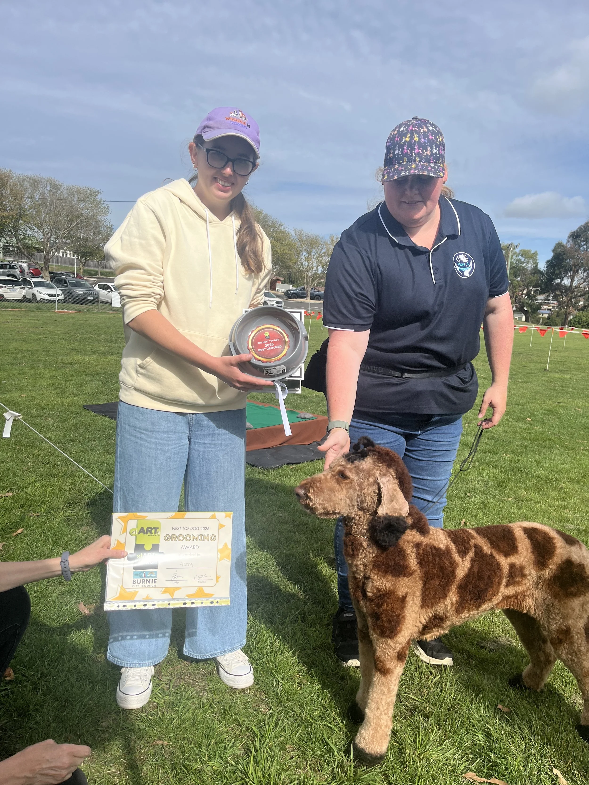 Astra wins best grooming award.jpeg