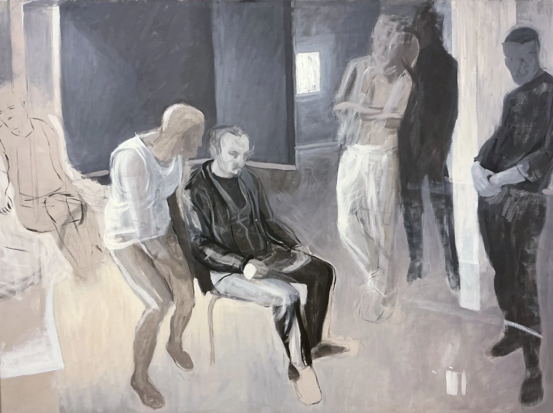 Poetry reading. 2009. Oil on canvas.