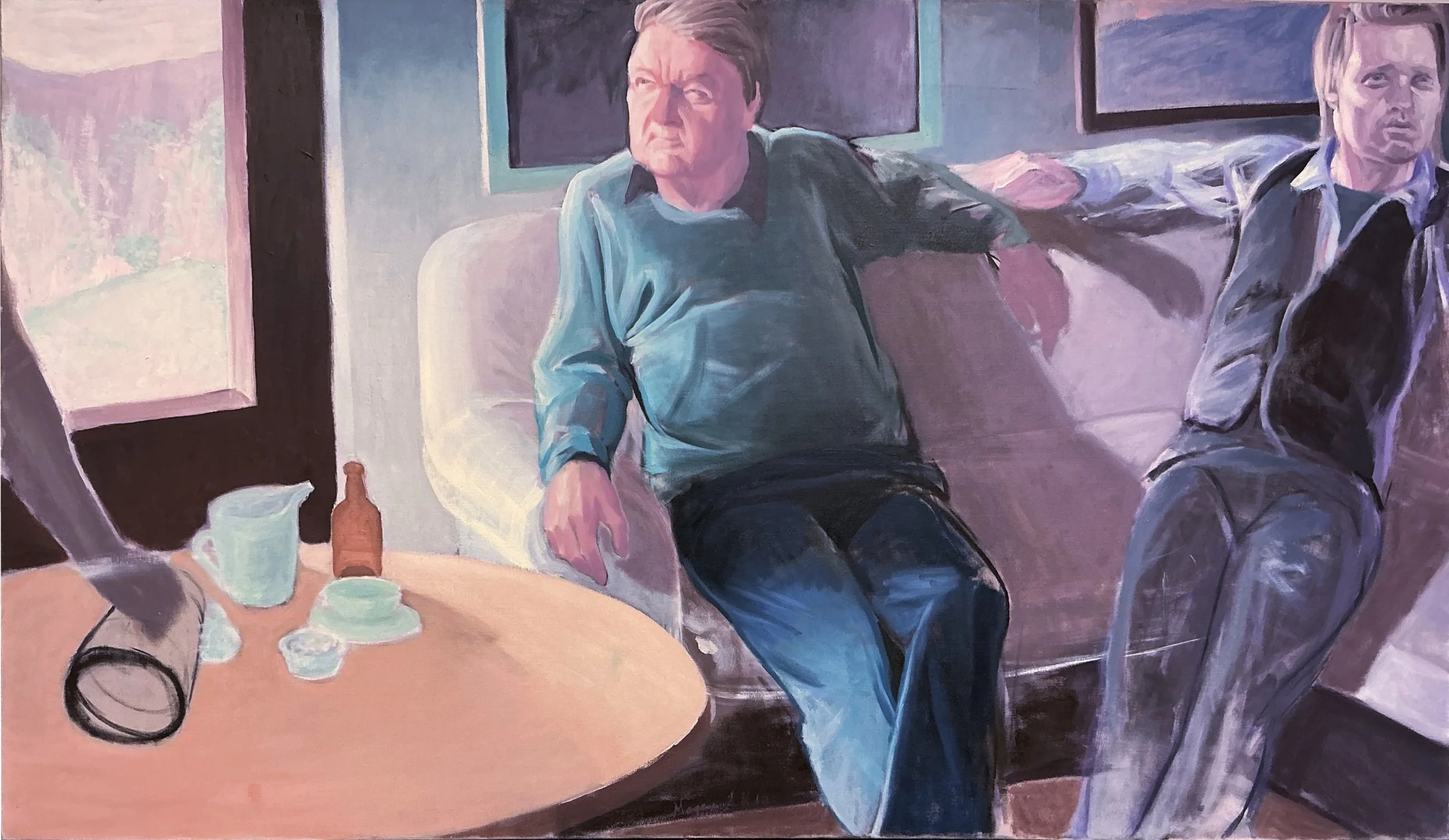 Father and son. 2012. Oil on canvas.