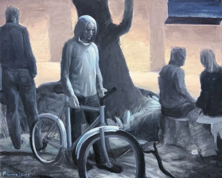 The bicycle. 2007. Oil on canvas.