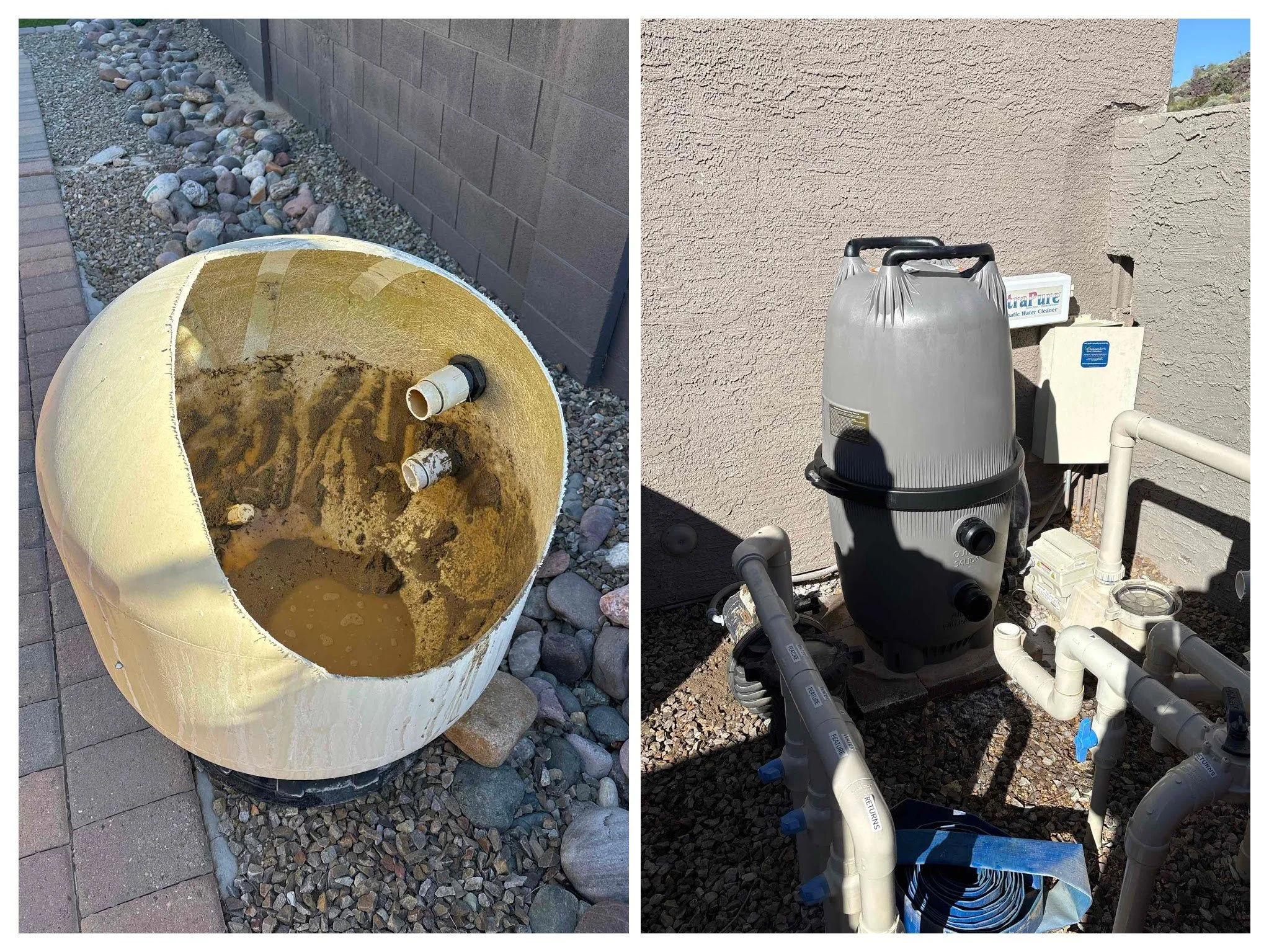 Out with the old sand filter&hellip; in with a high-efficiency cartridge filter 💪

#PoolFilterReplacement #CartridgeFilterUpgrade #PoolEquipment #GlendaleAZPools