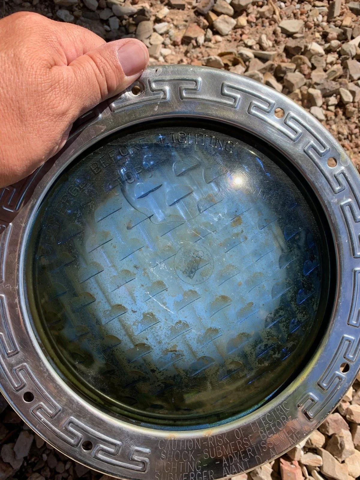 Replacing a pool light for a client and found water inside the housing.

Over time, seals can wear out and allow moisture in, which leads to corrosion and light failure.

New light installed and ready to go.

If your pool light is dim, flickering, or