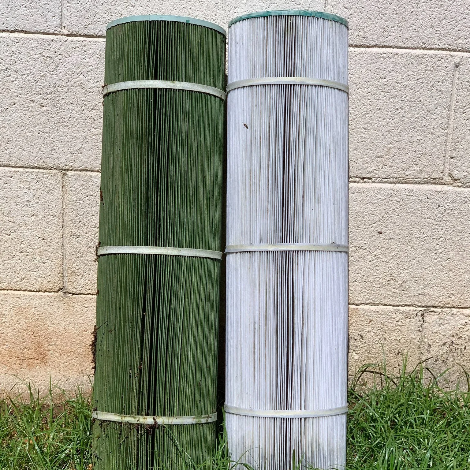 Green pool? Don&rsquo;t forget the filter 👇

That dirty filter on the left came out of a green pool 🤢
All that algae and debris gets trapped inside &mdash; and if it&rsquo;s not cleaned, it just keeps circulating back into your water.

Clean filter