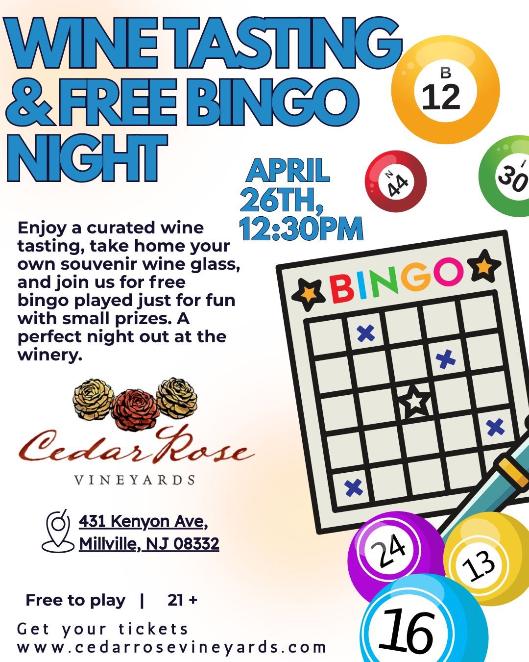 Wine Tasting and Plant Bingo