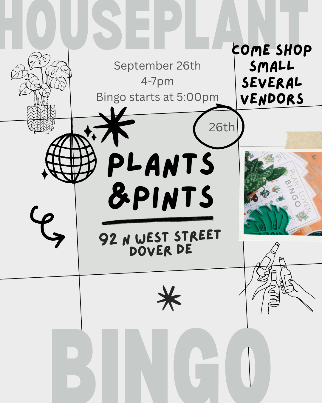 Houseplant Bingo Rail Haus
