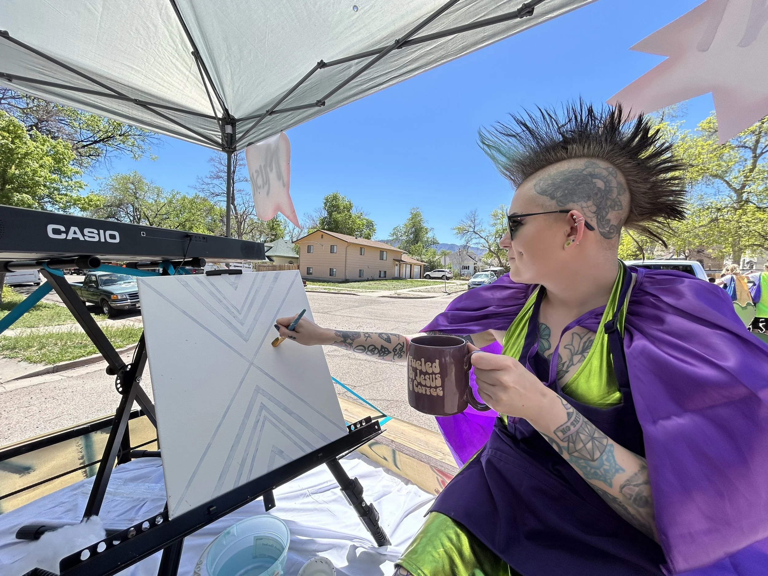 Slingin' Paint with Moriah  3/11