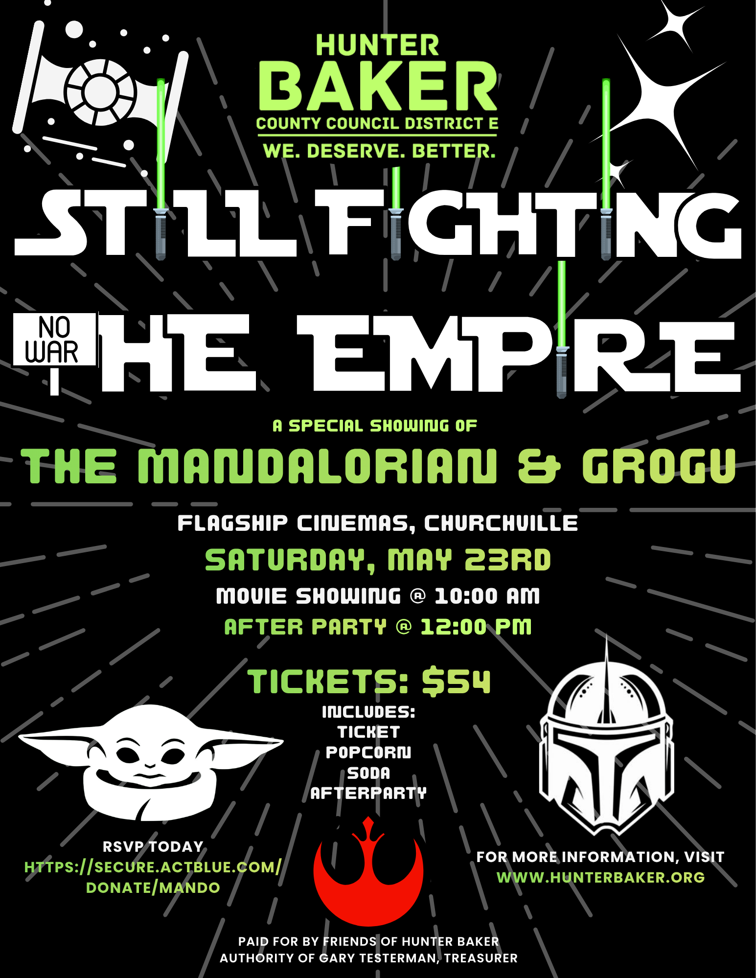 Still FIghting the Empire: A special showing of the Mandalorian and Grogu