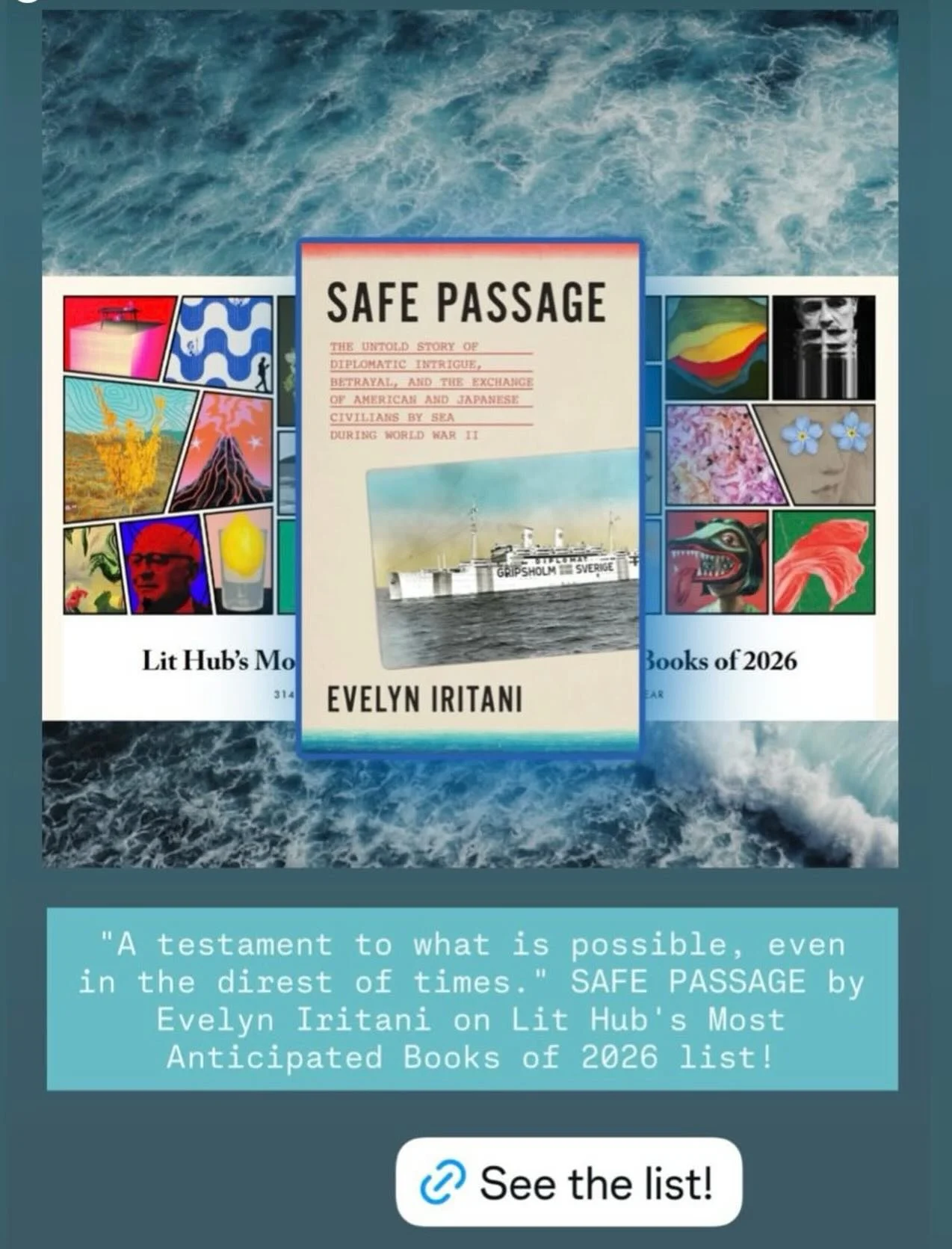 A huge thanks to family, friends and countless supporters and the teams at @hillnadell and @fsgbooks for this honor. But the real recognition belongs to the people on both sides of the Pacific in WWII &mdash; particularly those of Japanese descent&md