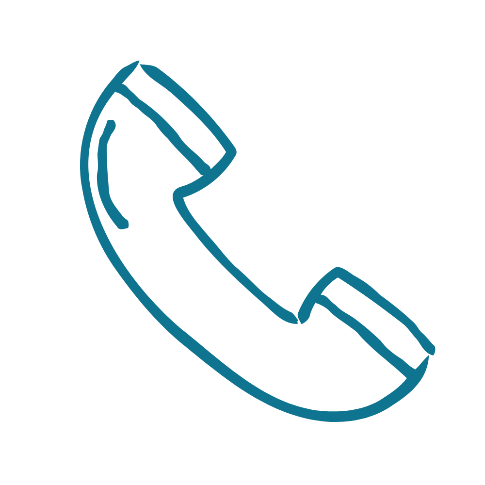 drawn icon of a phone