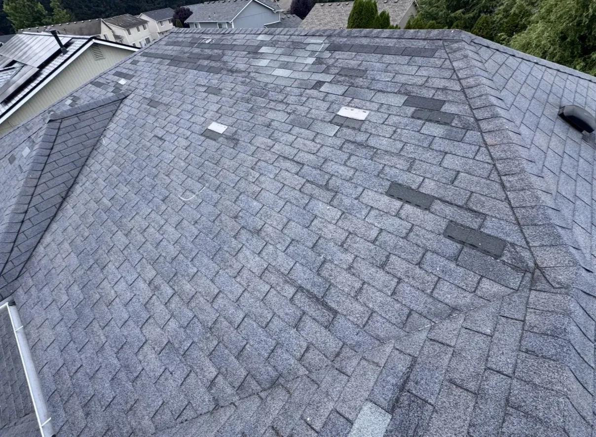 A picture of a mountain as a metaphor for strength of roofing materials used. Elevra stands like a rock in the storm