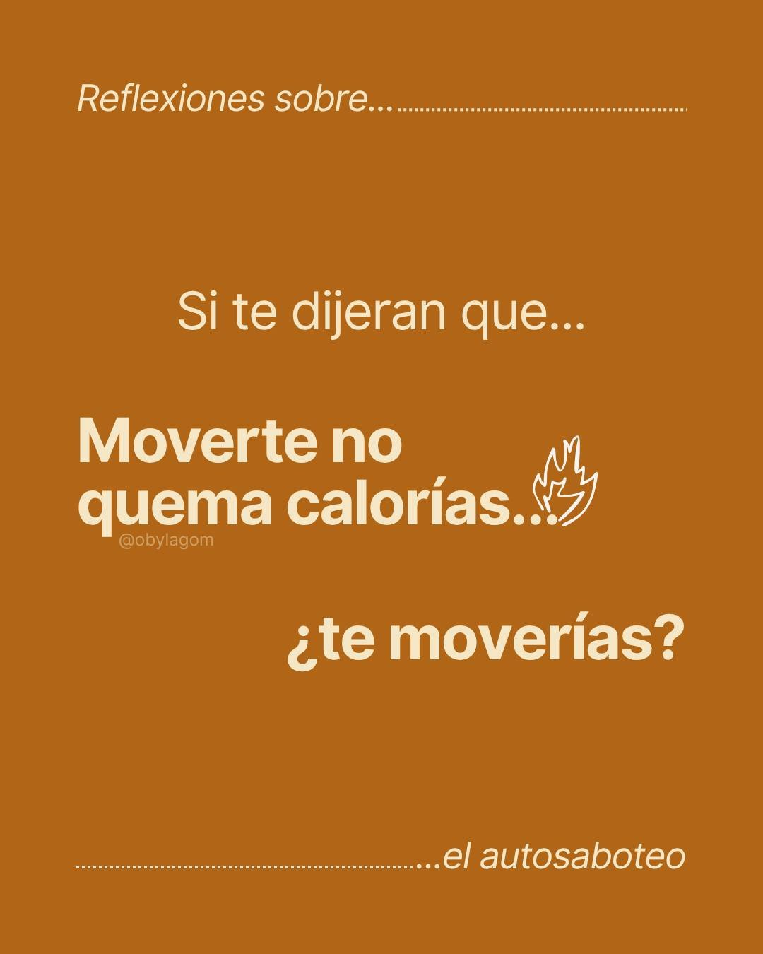 ✨ Si te dijeran que… que las calorías no importan, que el deporte no define tu valor, que tu ropa no mide tu valía…
¿Cambiarías algo? 🤔
A veces nos autosaboteamos sin darnos cuenta: comparamos, contamos, e