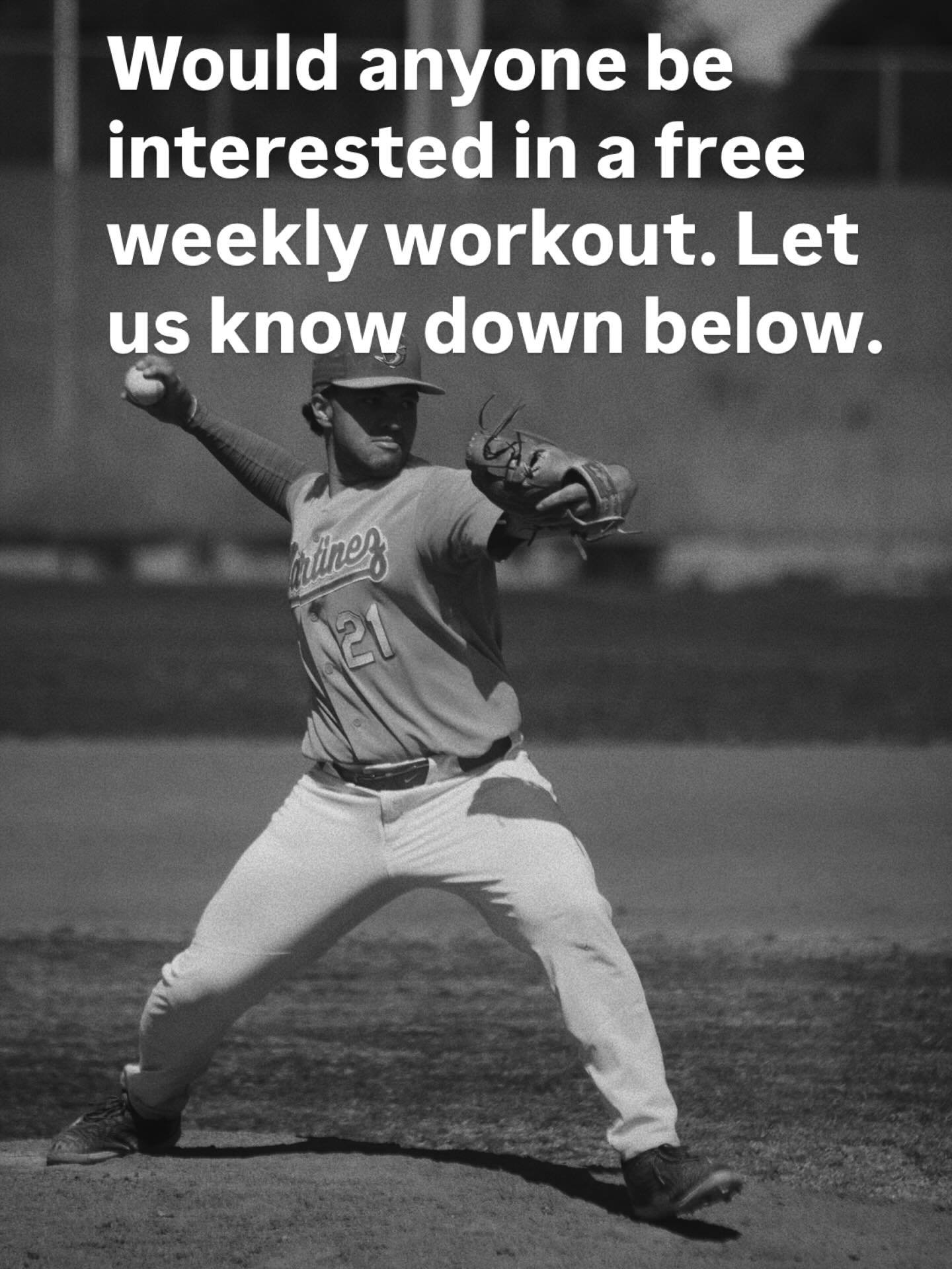 We want to start doing a free weakly workout. The workouts will include strength, agility, mobility, and injury prevention. We want to offer these workouts to players who are 10 years old or older. Workouts will be age appropriate. Please respond to 