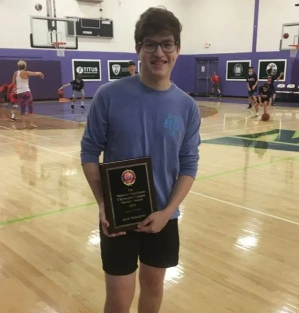 Jack Hancotte, recipient of the Nicholas Napolitano Buddy Award for the Christopher League, 2019