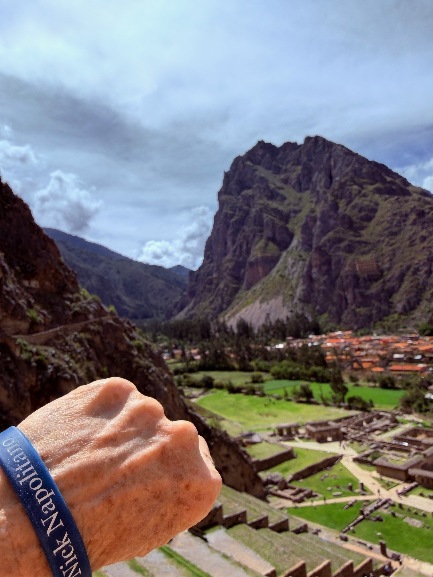 Robert and Teresa Albin in Ollantaytambo, Peru