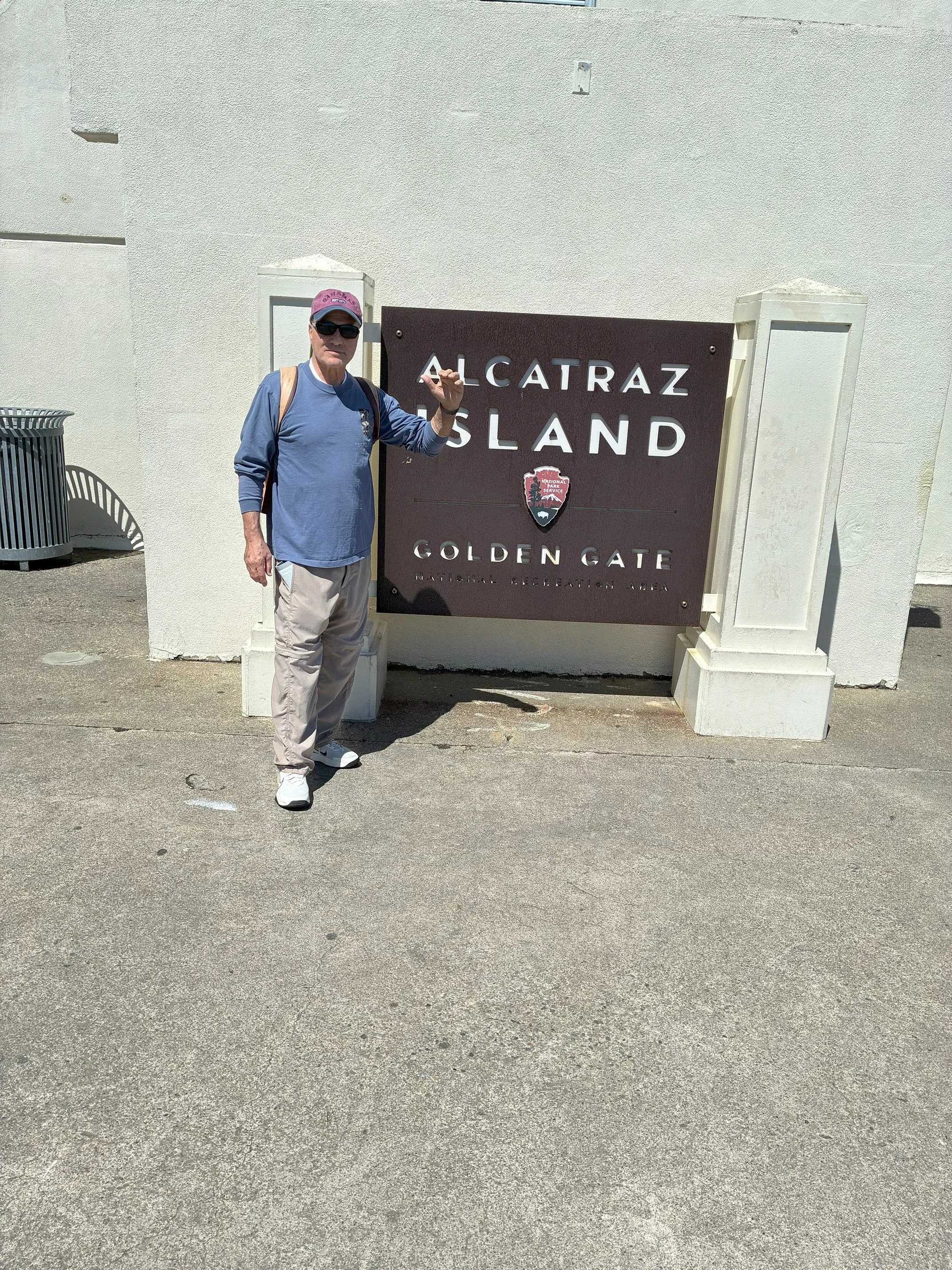 Vito and Val at Alcatraz Island. San Fransisco, CA 2026