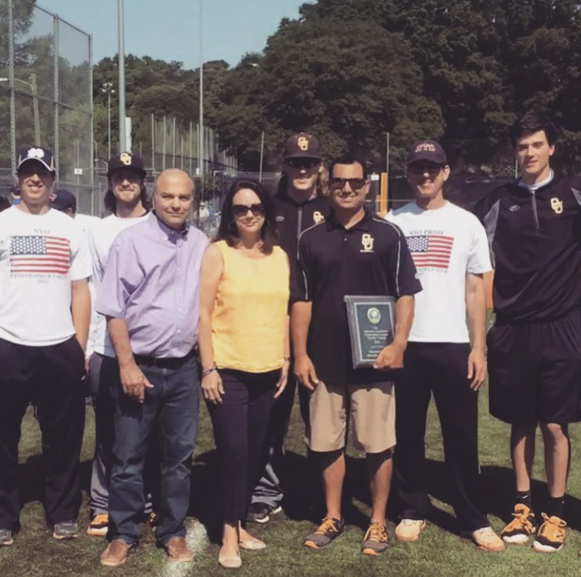 Dan Giordano, and his Oglethorpe College volunteers, recipients of the Nicholas Napolitano Best Buddy Award" for the Christopher League, NYO 2016