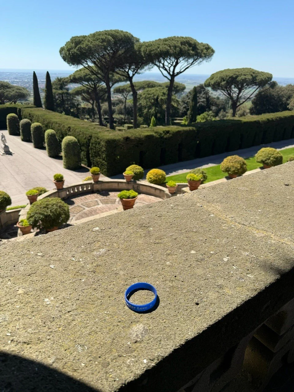 Albins in Papal Gardens, Rome Italy