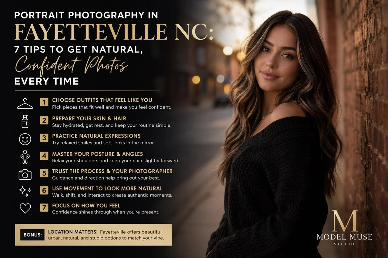 Portrait Photography in Fayetteville NC: 7 Tips to Get Natural, Confident Photos Every Time