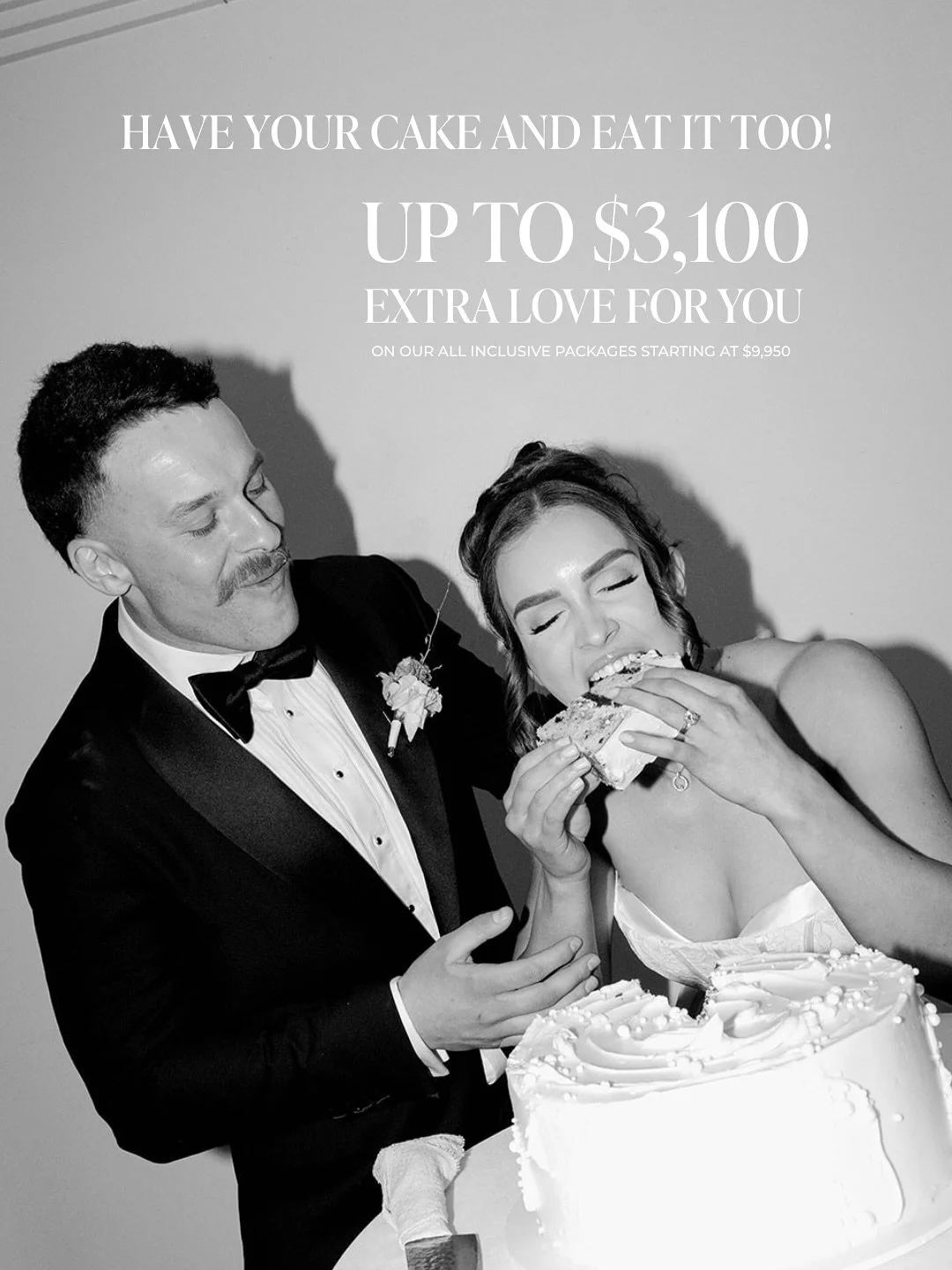 EXTRA LOVE for all of our 2026 couples.

Elevate your intimate wedding or elopement with up to $3,100 in EXTRA LOVE luxury inclusions &mdash; because at Leaves &amp; Fishes, you really can have your cake and eat it too. 🎂✨

EXTRA night in your dream