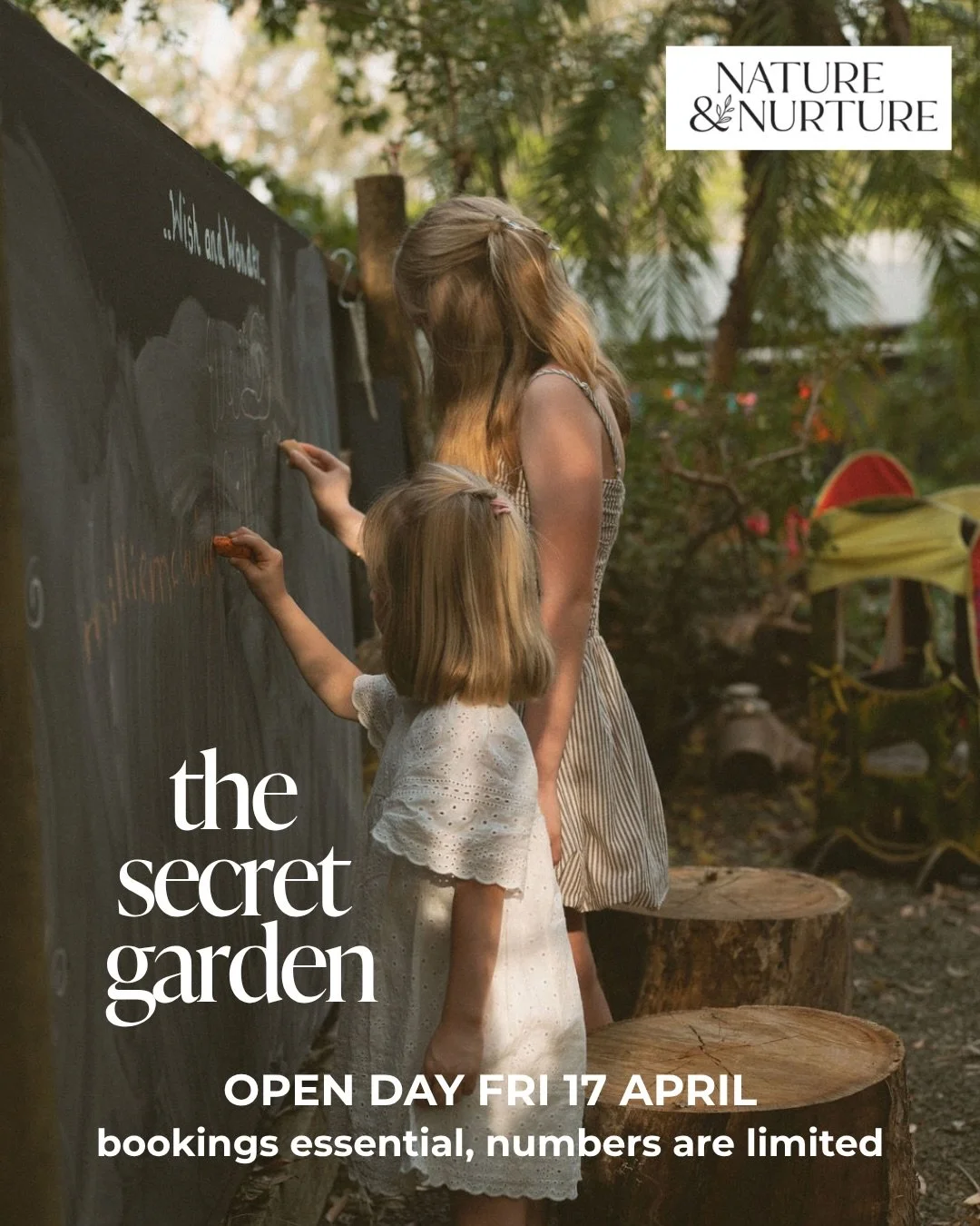 Our Secret Garden is reopening these school holidays 🌿

In collaboration with @natureandnurtureevents, we&rsquo;re so excited to welcome you back for a relaxed day on the grounds.

Entry is free, bookings are essential (limited spots available due t