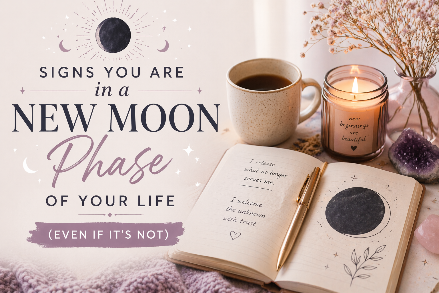 Signs You’re In a New Moon Phase of Your Life (Even If It’s Not)