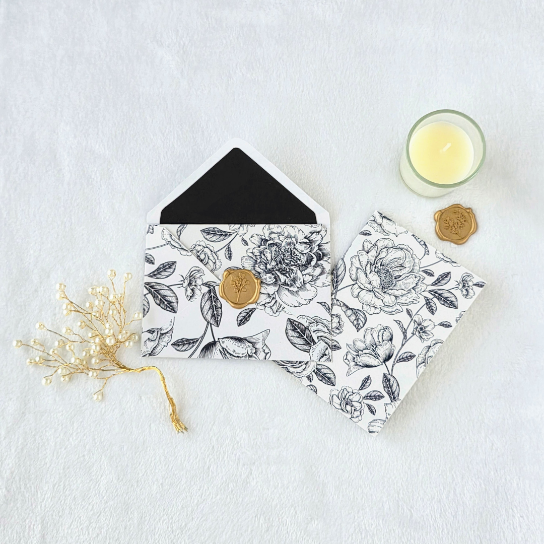 Botanical Black and White Stationery Set  - Lifestyle.png