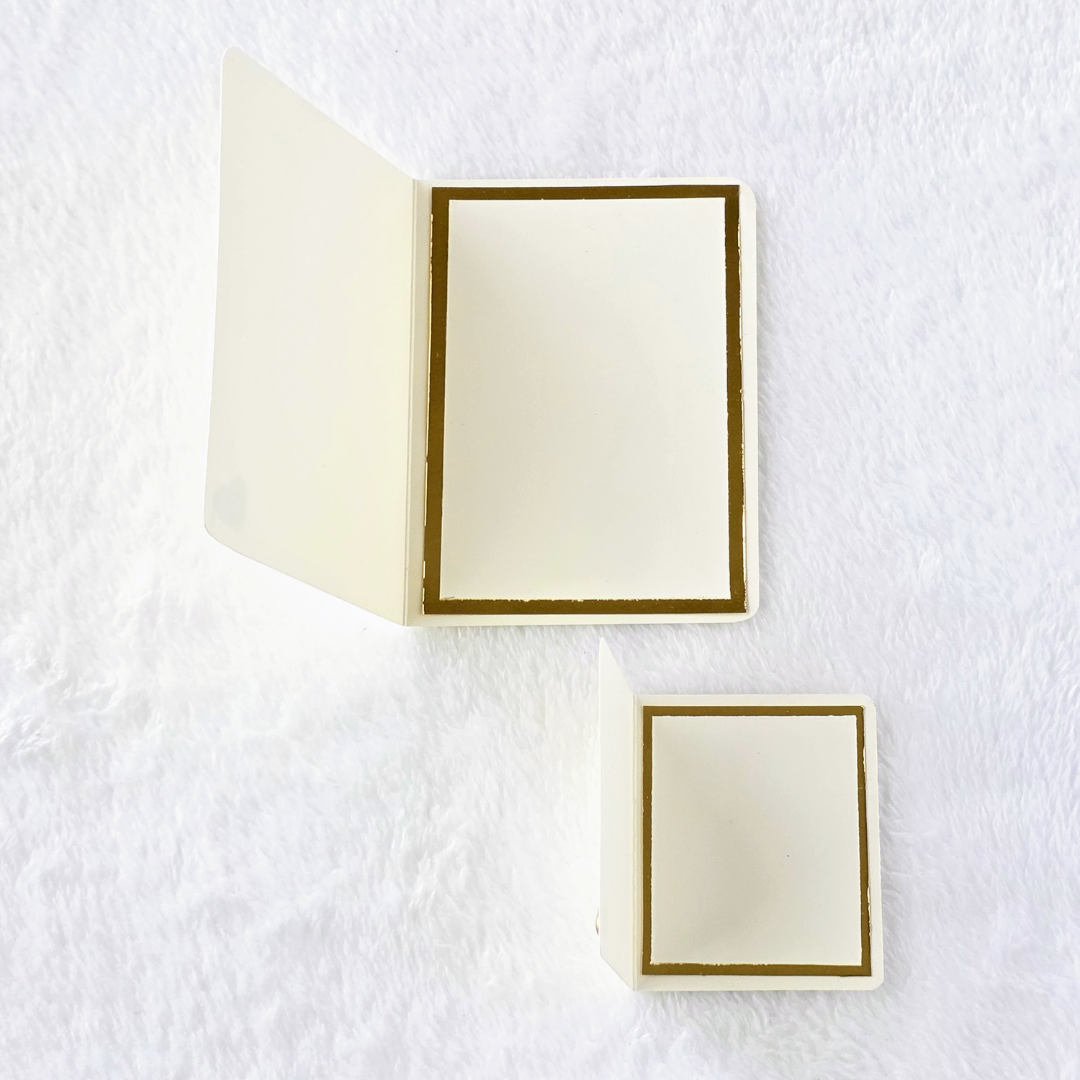 Ivory & Gold Polka Dot Note Cards Open view.png