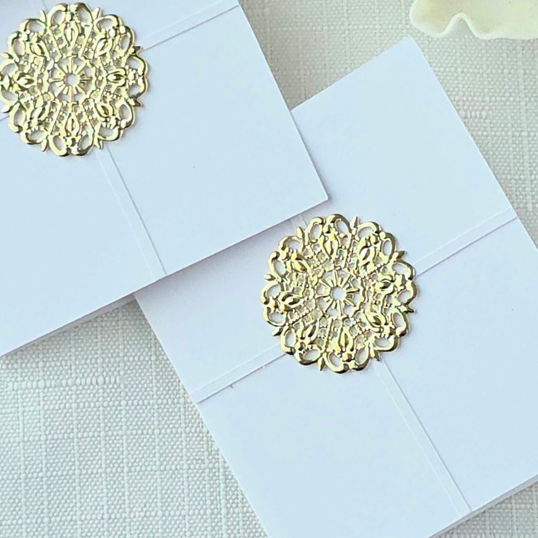 Signature Wrap™ Jeweled White Mini Note Card Collection (5 Pack)