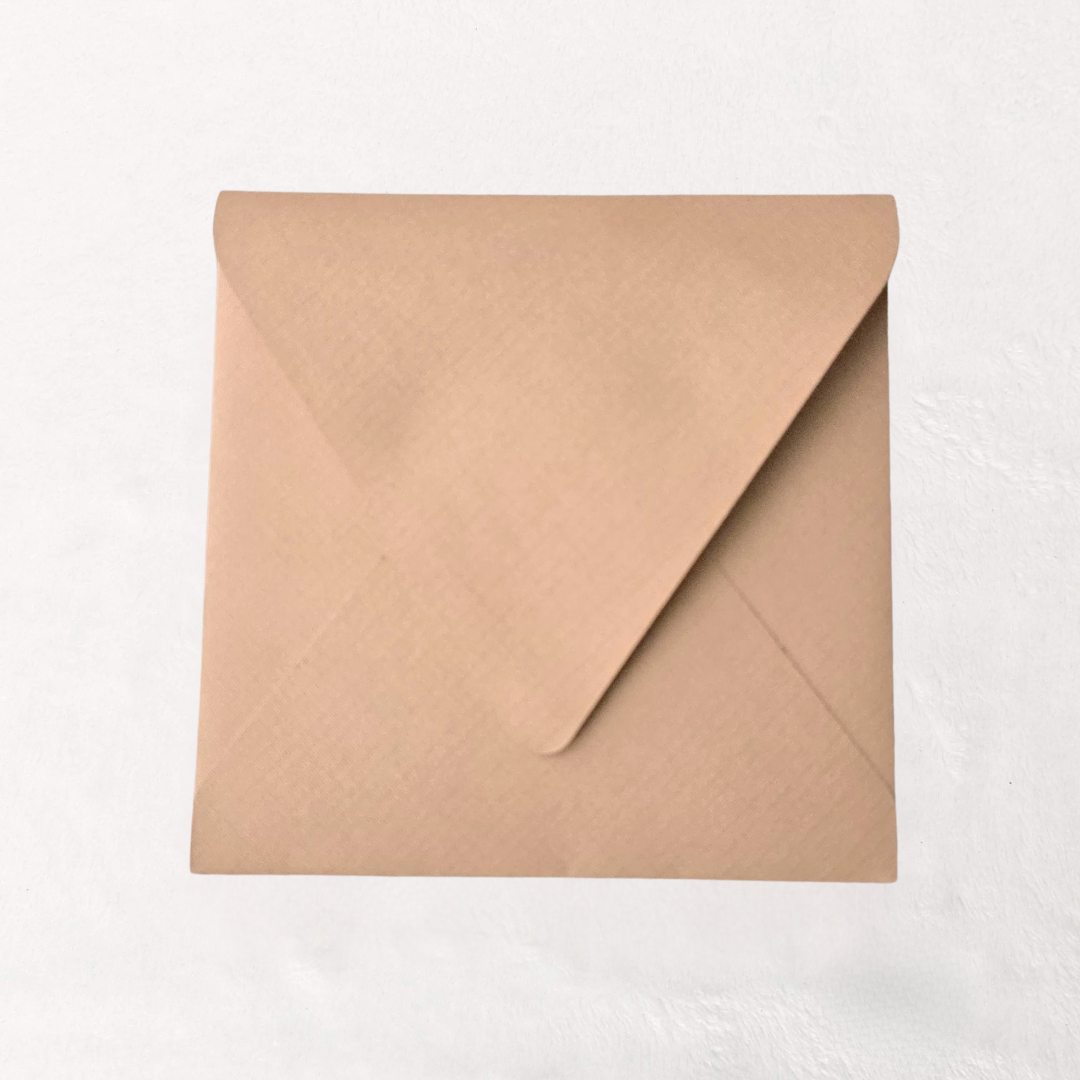 DBLT Taupe European envelope closed