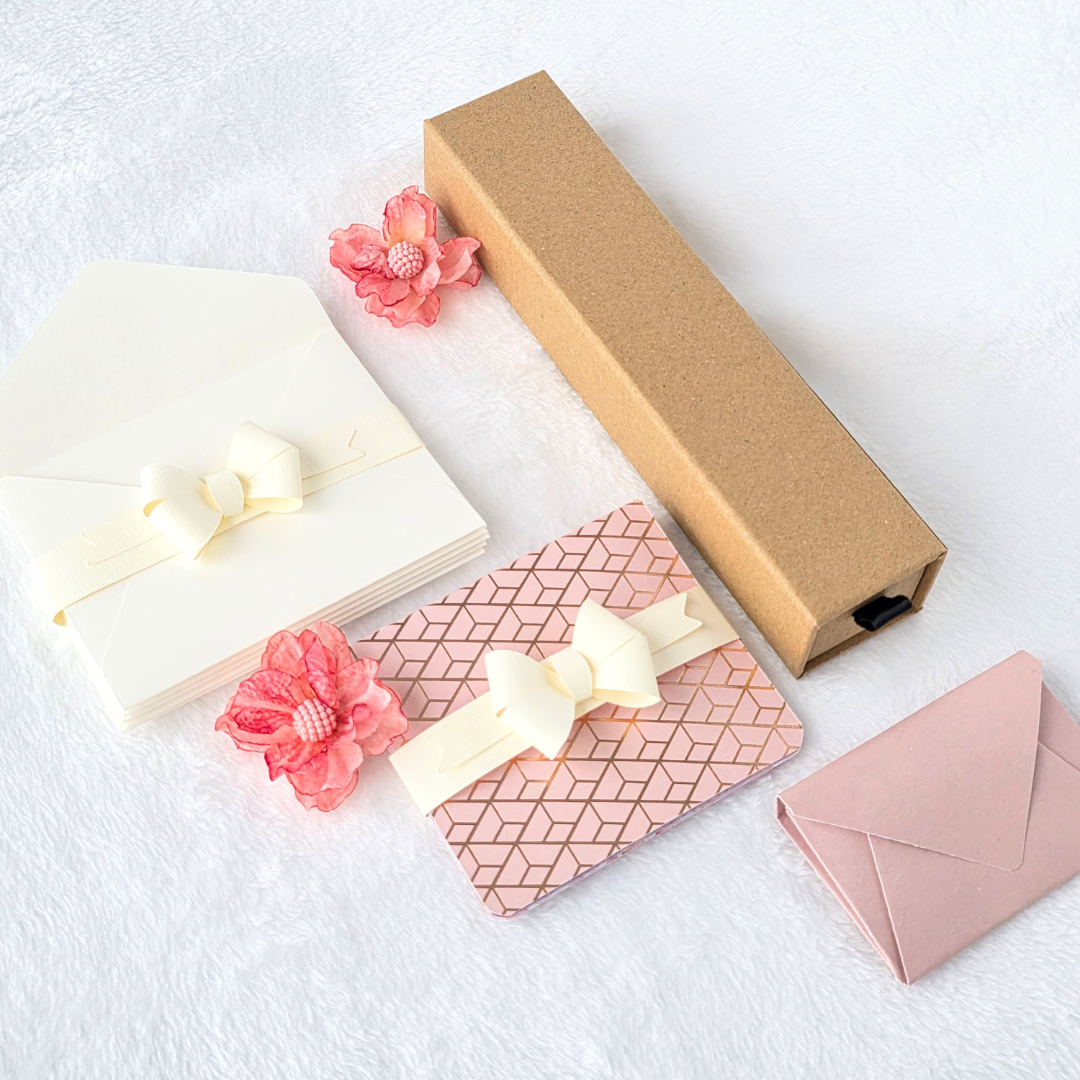 Blush Floral & Abstract Stationery Gift Set items Wrapped.png