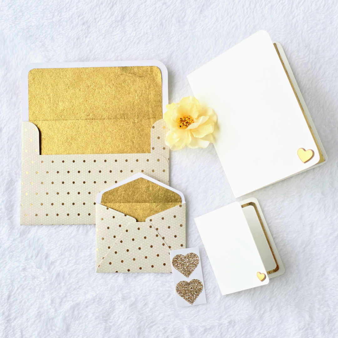 Ivory & Gold Polka Dot Envelopes and notecards.png