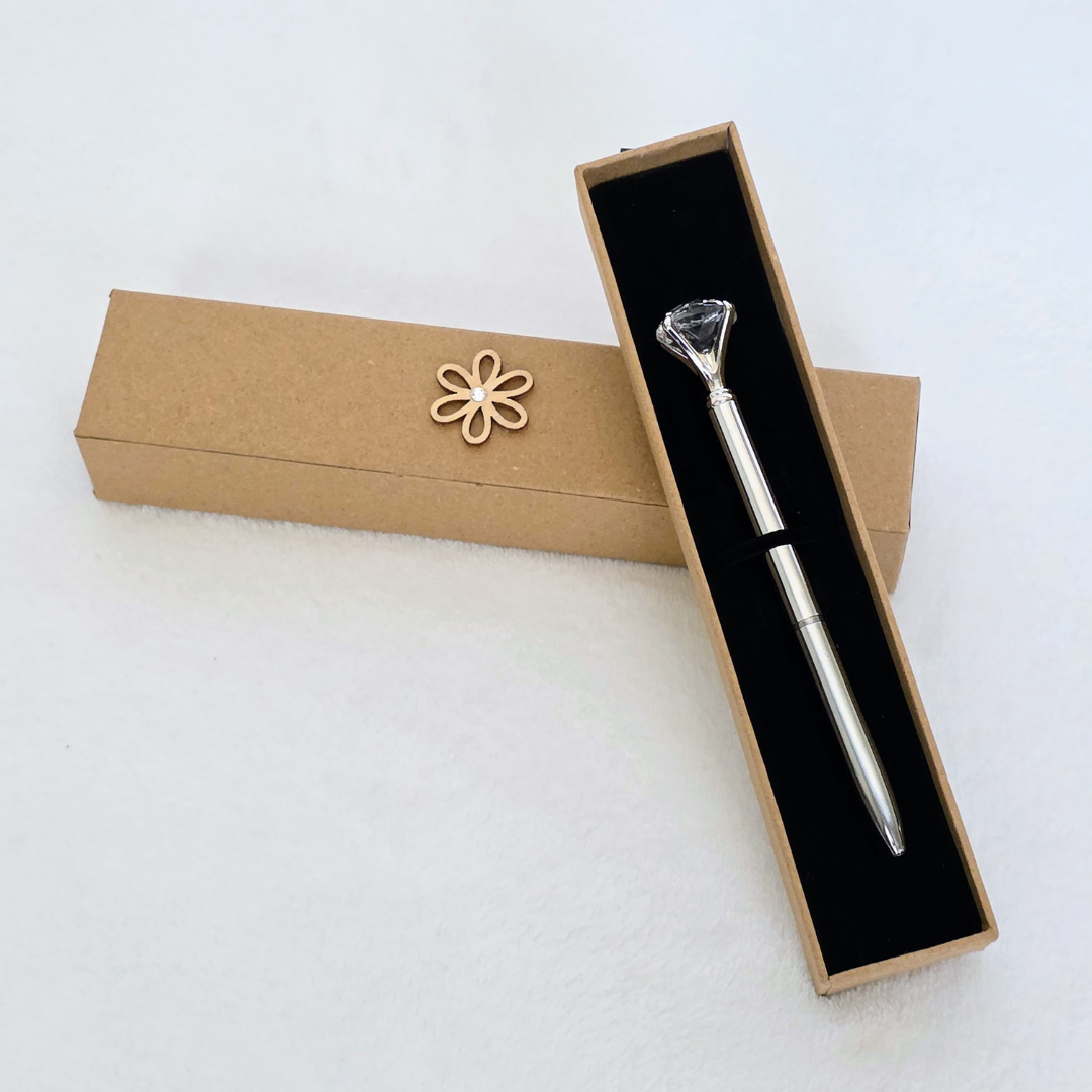 Stationery diamond tip pen packaged for gifting - by Designs by Lorraine T