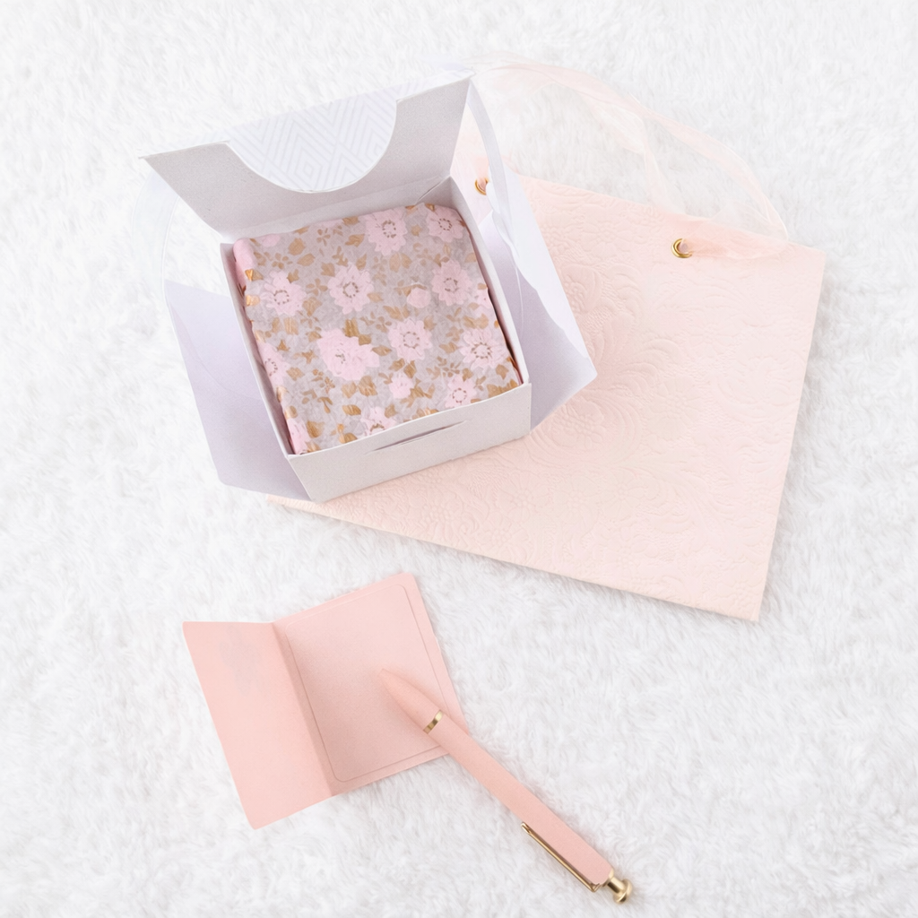 Signature Wrap™ Blush Embellished Mini Note Card Keepsake