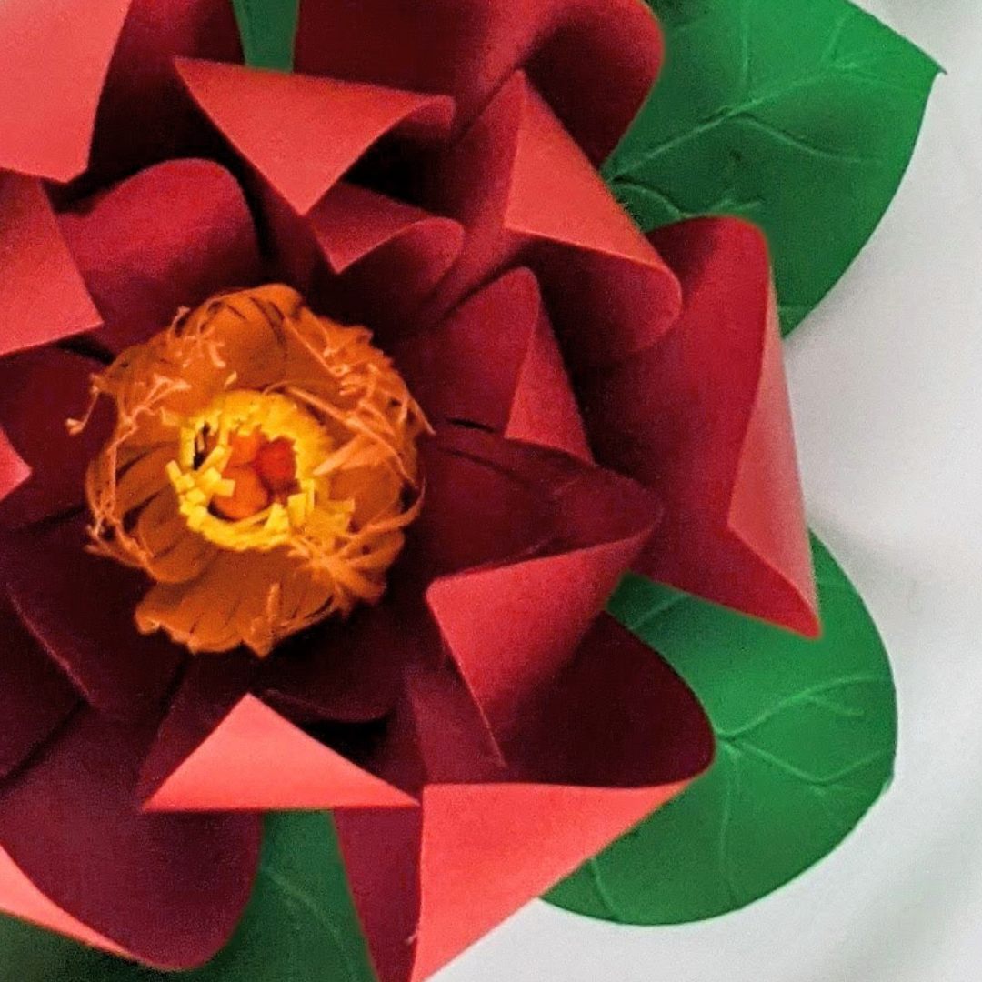 Lotus Paper Flower Closeup Tabletop decor.png