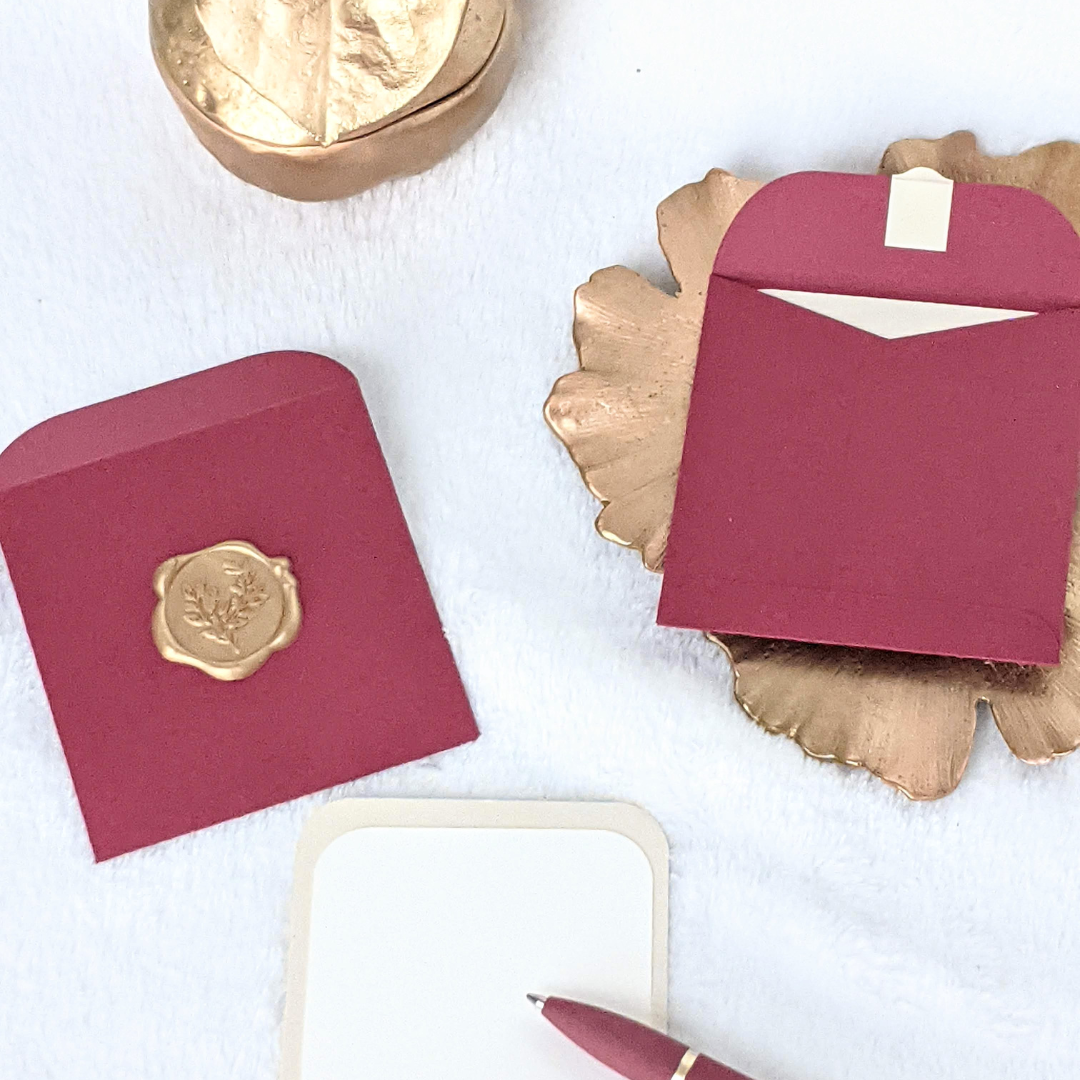 3X3 CRIMSON GOD WAX SEAL ENVELOPES